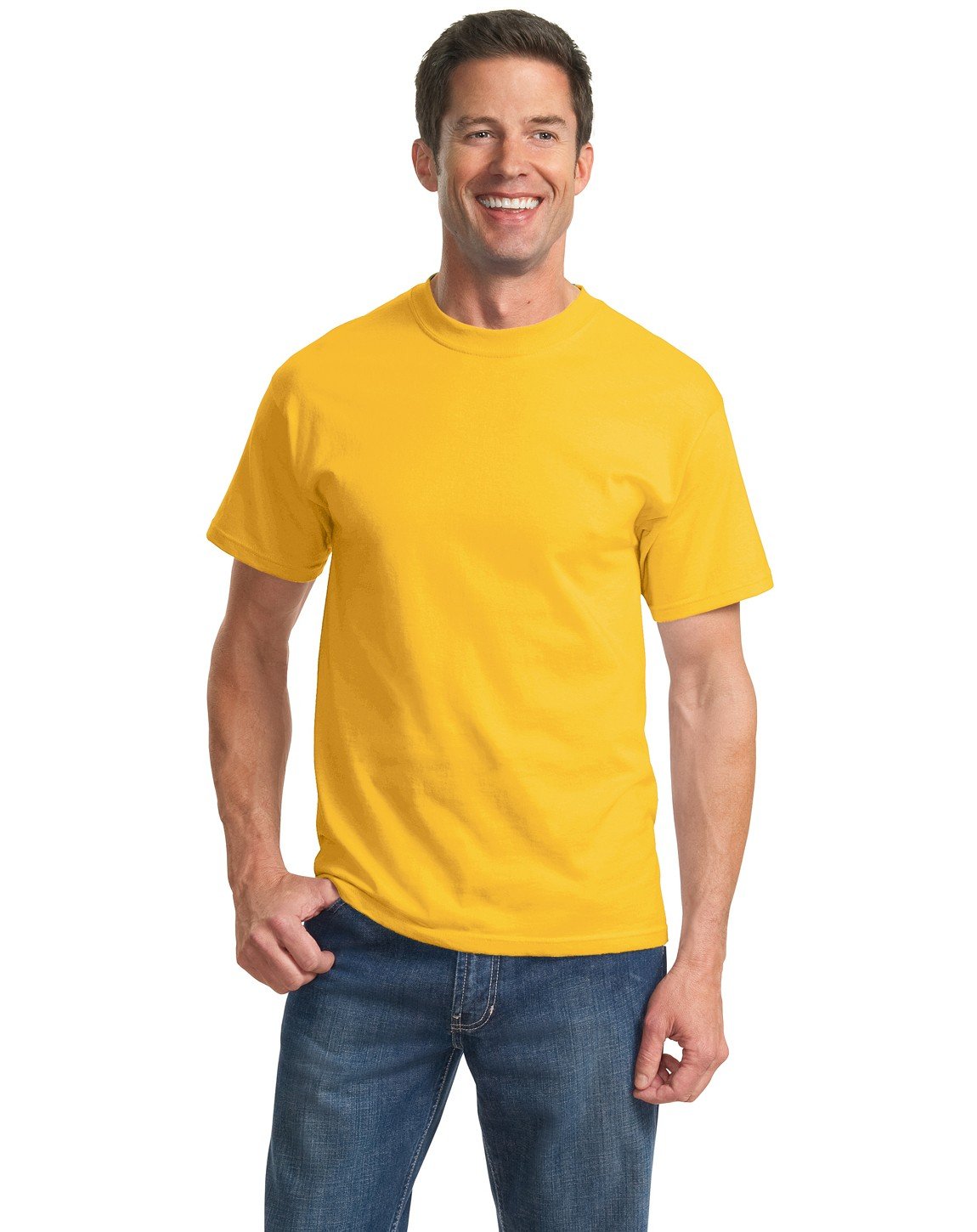 Port & Company PC61T 100% Cotton Tall Essential T-Shirt for Men - Comfortable Crew Neck Casual Tee for Everyday Wear, Workouts & Layering