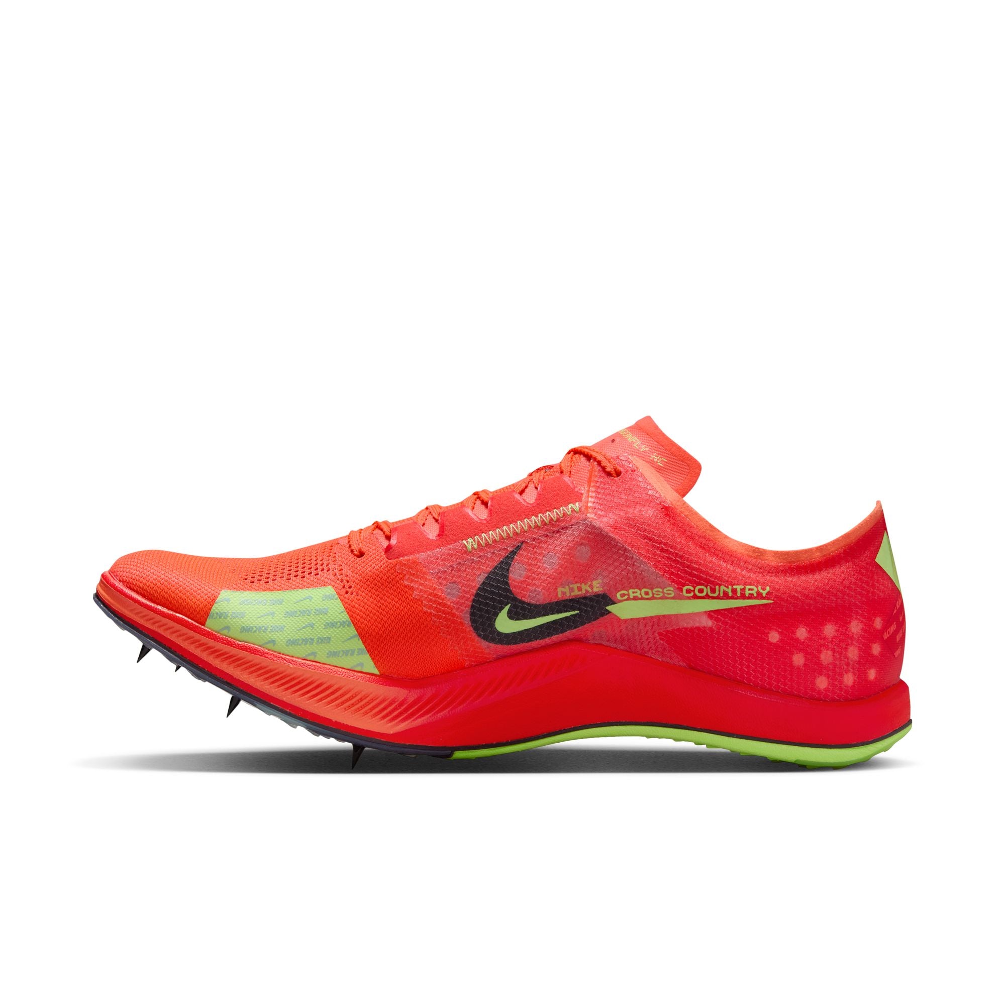 Unisex ZoomX Dragonfly XC Running Shoes (800 Hyper Orange/Lime Blast Bright Crimson) - Lightweight Performance for Cross Country & Trail Running