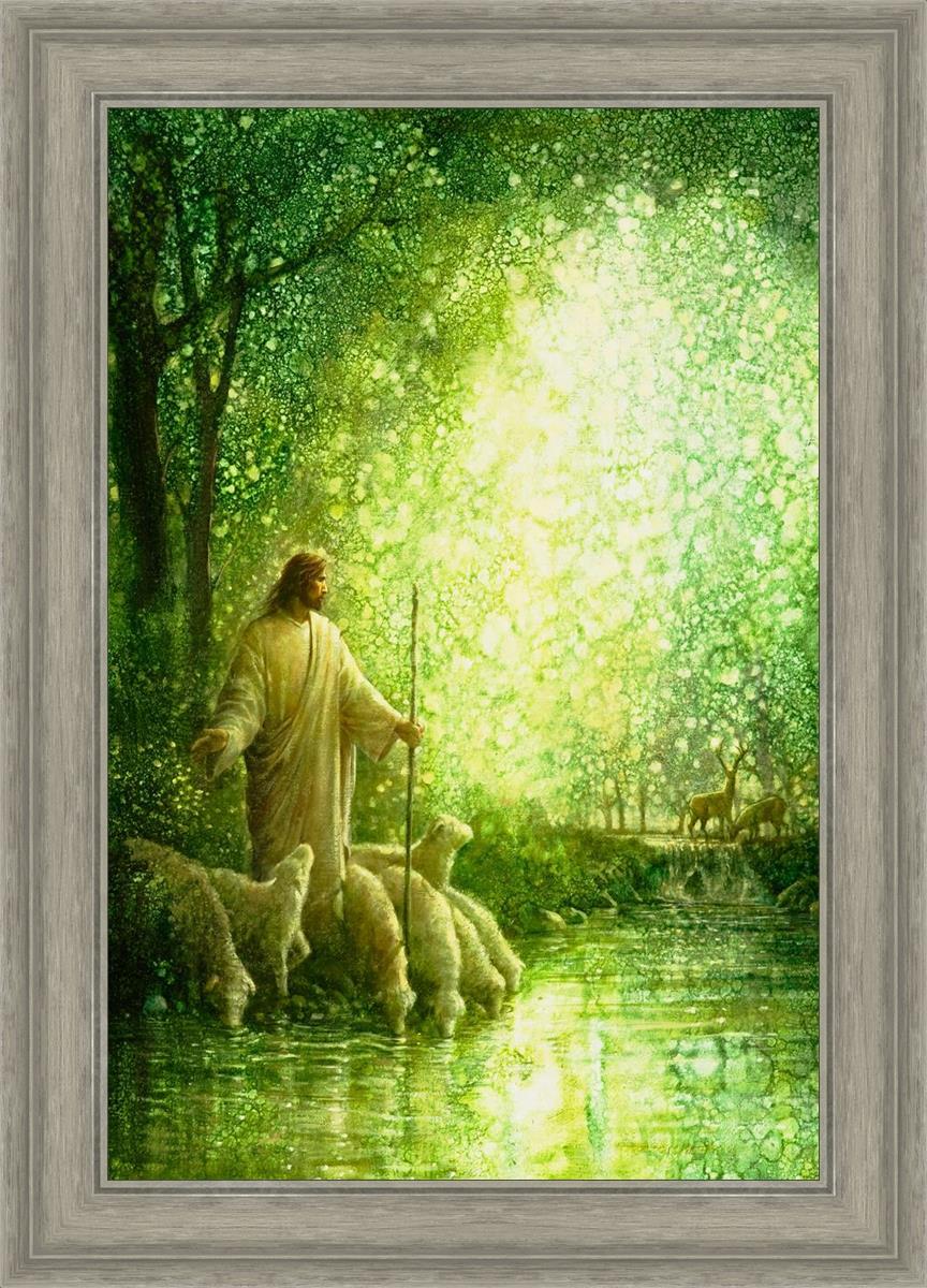 Feed My Sheep By Yongsung Kim - Inspirational Christian Wall Art for Home & Church Decor - Perfect for Living Room, Bedroom & Office