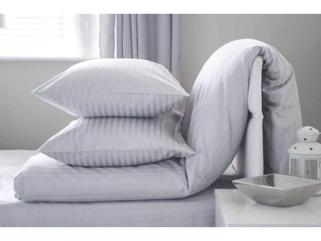 6-Piece White Stripe Queen Sheet Set - 21 Inch Deep Pocket, 100% Ultra-Soft Cotton, Hypoallergenic & Comfortable Bedding - Perfect for Master Bedrooms, Guest Rooms & Cozy Sleep