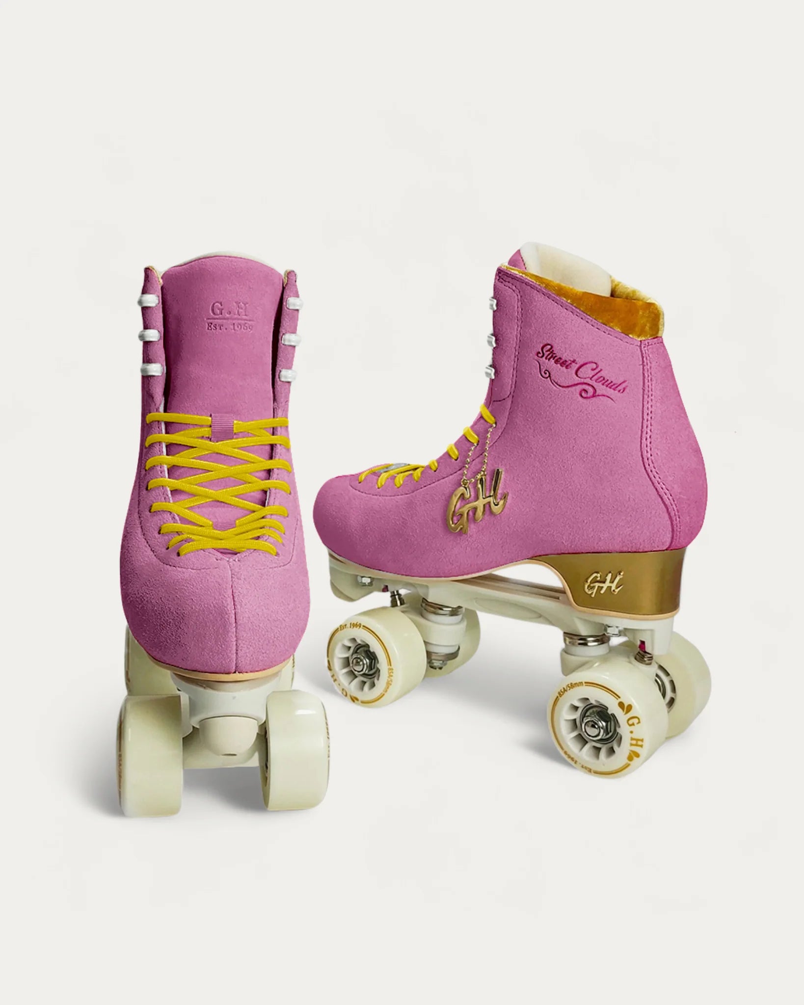 GH Street Clouds Quad Roller Skates for Women & Men - Adjustable Outdoor/Indoor Roller Skates with Light-Up Wheels - Perfect for Rink, Park, Street Skating & Fitness