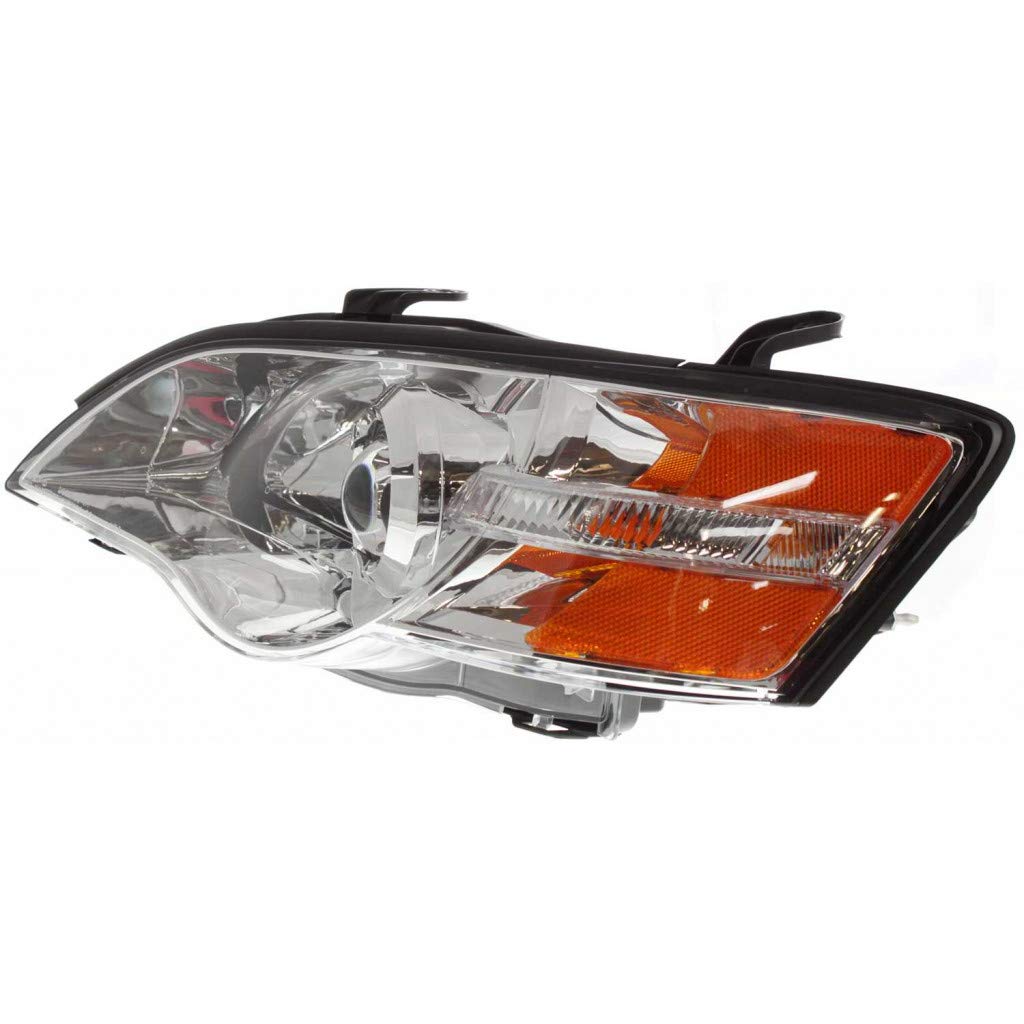 2006-2007 Subaru Legacy Driver Side Headlight Assembly - Chrome Housing with Bulbs | CAPA Certified | Perfect for Night Driving & Foggy Conditions (Replaces SU2502123)