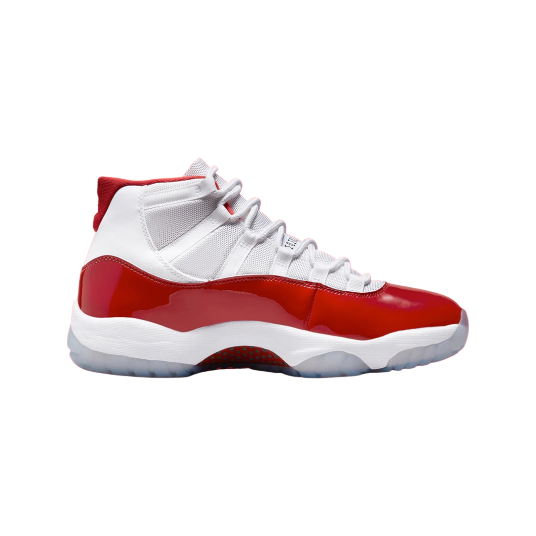 Air Jordan 11 Retro 'Cherry' White Varsity Red Black Basketball Shoes - Perfect for Court Performance & Streetwear Fashion