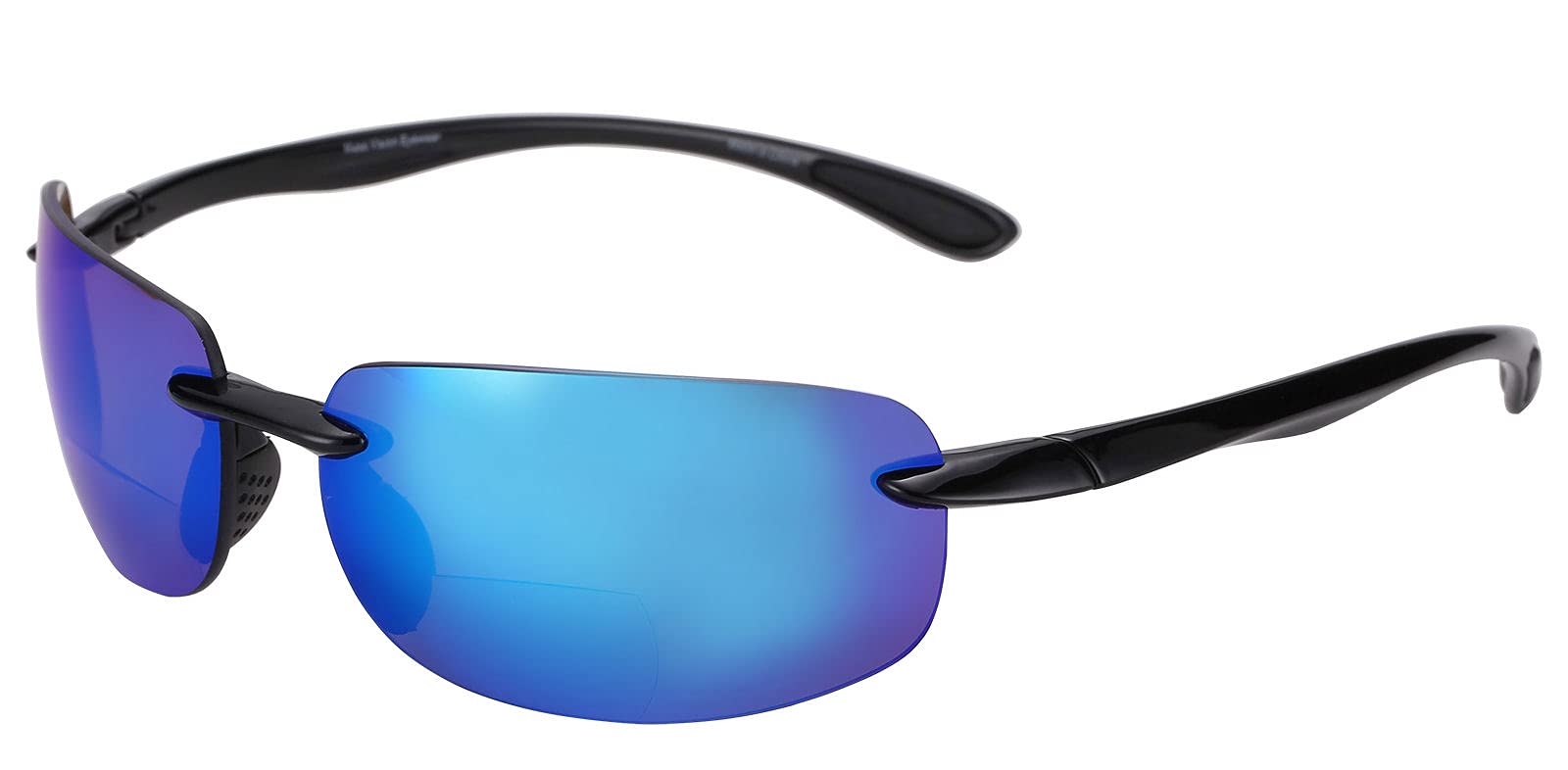 Lightweight Polarized Bifocal Reading Sunglasses for Men & Women - 2-Pack Sport Wrap Design for Outdoor Activities, Driving & Reading