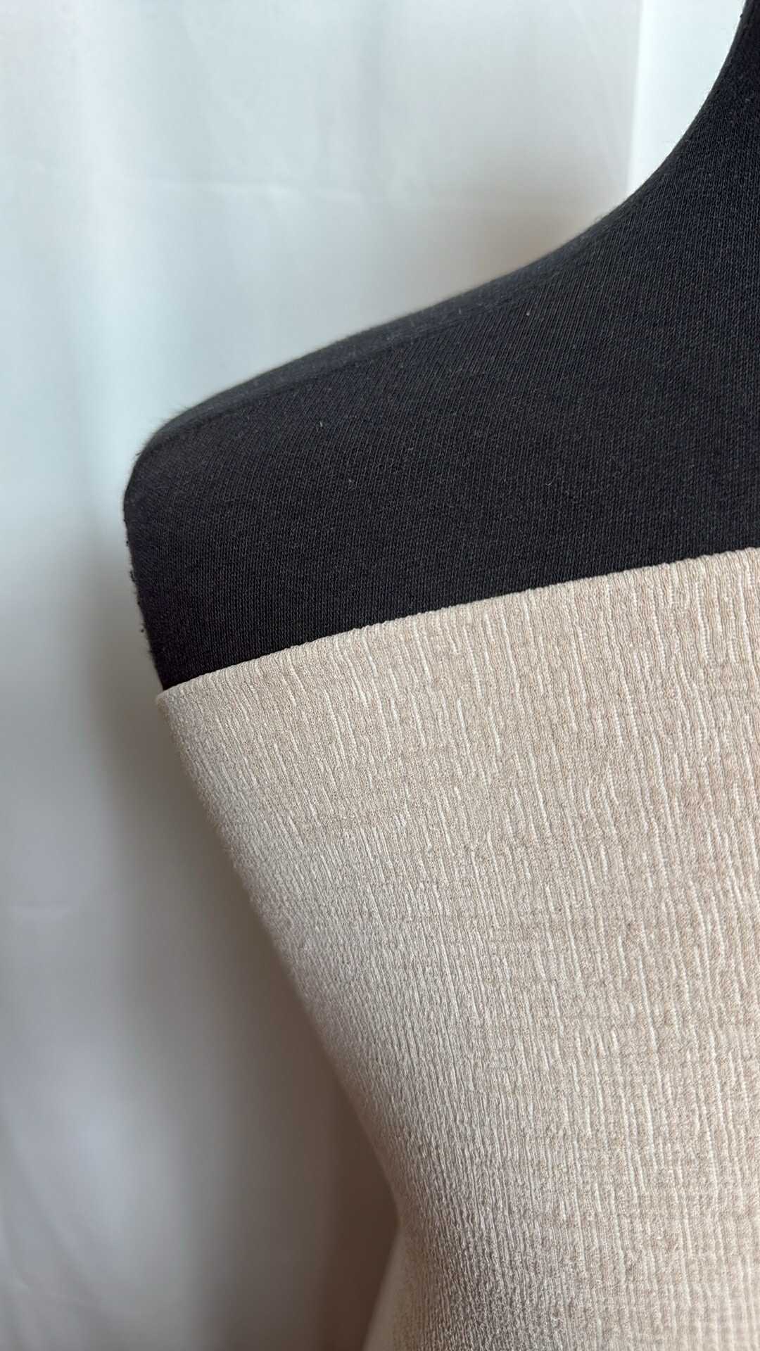 Premium Biscuit Poly/Spandex Double Knit Fabric - 2 Yard Cut - Soft Stretchy Material for DIY Sewing, Activewear & Dance Costumes