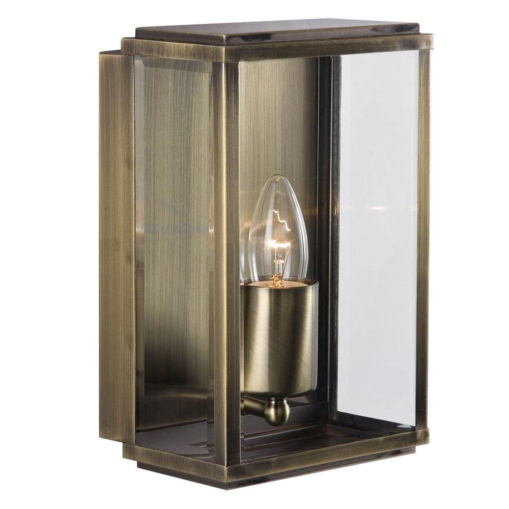 Vintage Outdoor Wall Lantern - 1 Light Antique Brass Porch Light Fixture for Exterior Home Decor | Perfect for Porch, Patio, Garden & Entryway Lighting