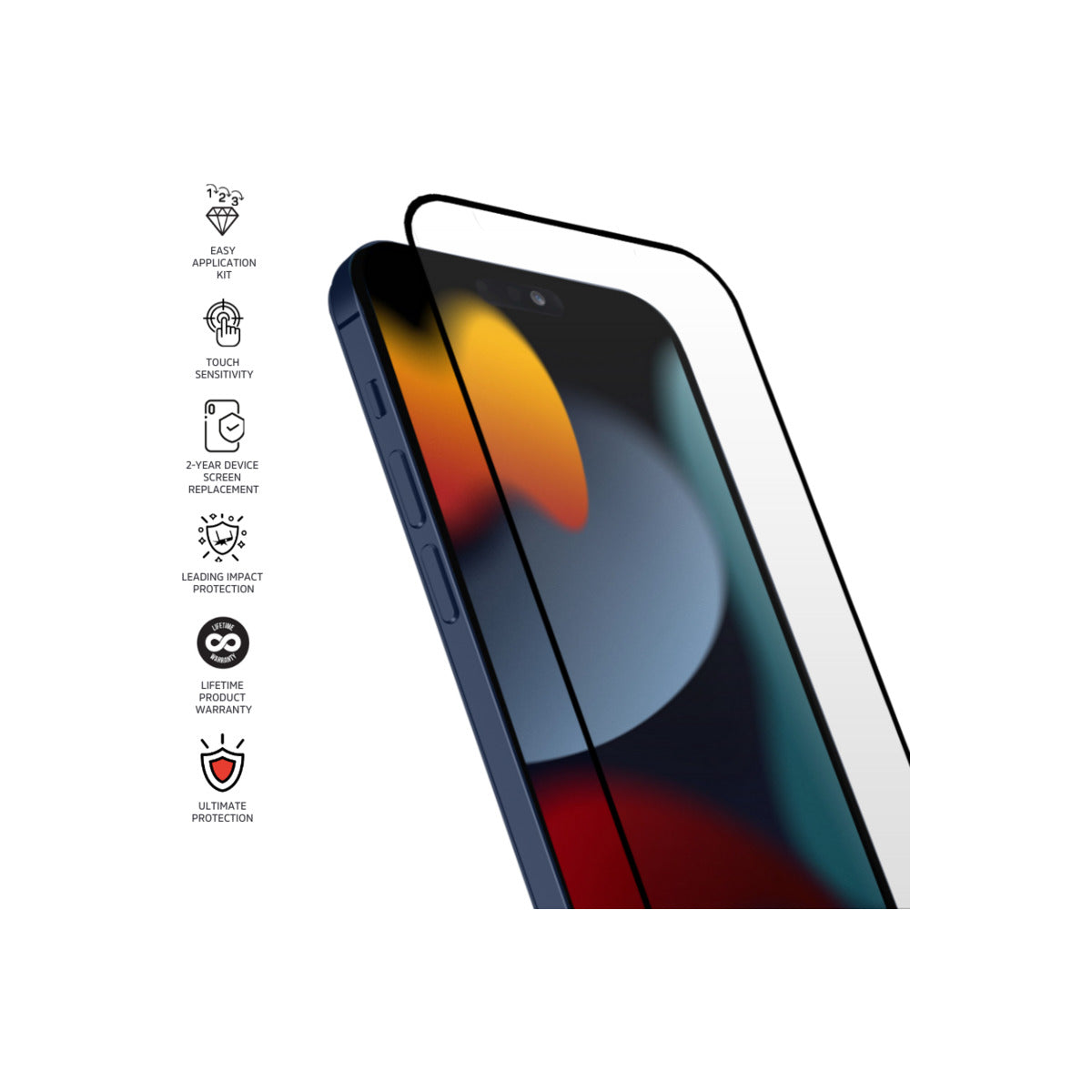 Impact Zero® Ultimate Screen Protector for Apple iPhone 15 Pro - Tempered Glass, Anti-Scratch, Bubble-Free, HD Clarity - Perfect for Everyday Use, Gaming & Outdoor Activities