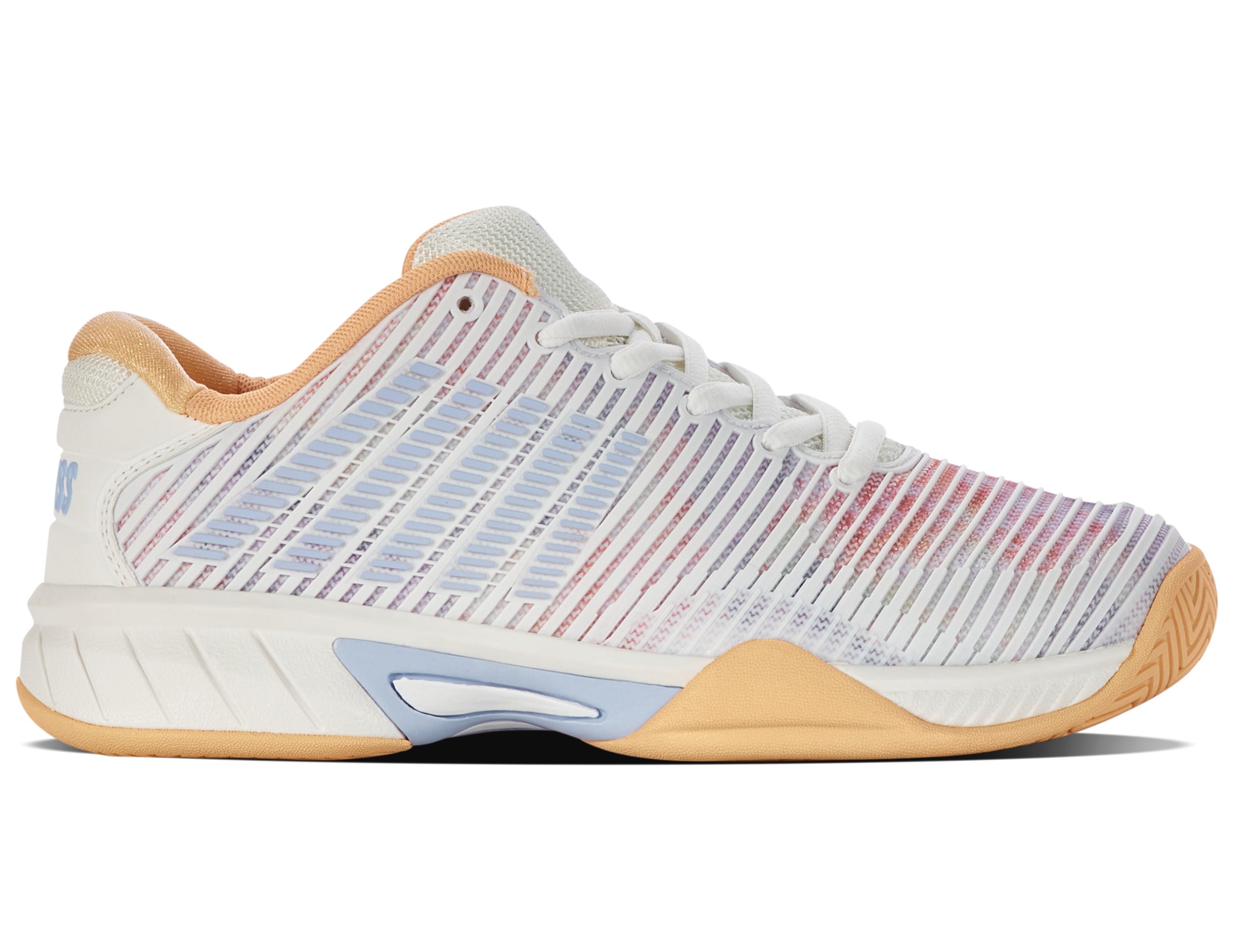 Hypercourt Express 2 Women's Running Shoes - Star White/Peach Fuzz/Heather | Lightweight Cushioned Sneakers for Gym, Jogging & Daily Wear | Style 86613-165