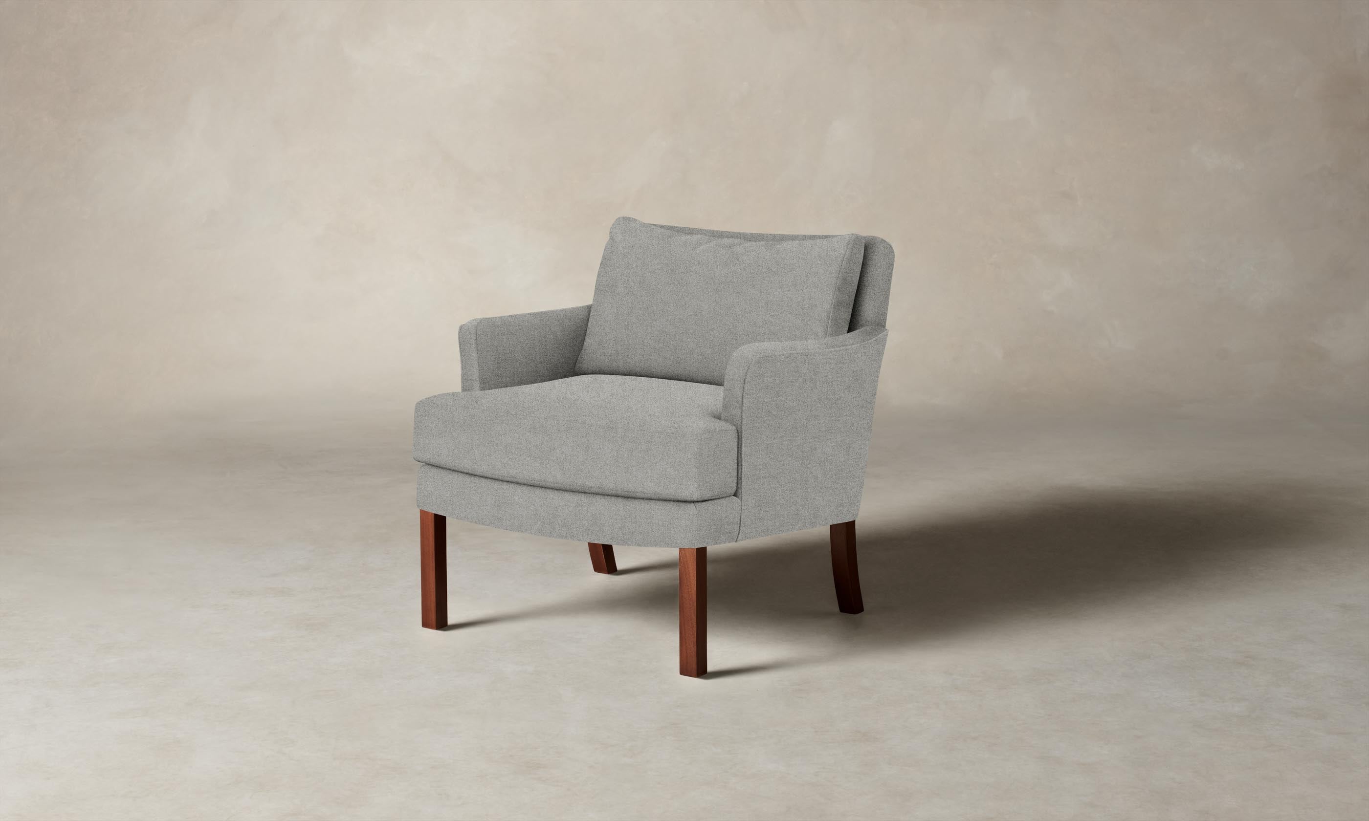 Premium Kaye Chair in Merino Heather Grey - Modern Comfort for Home Office, Living Room & Cozy Spaces