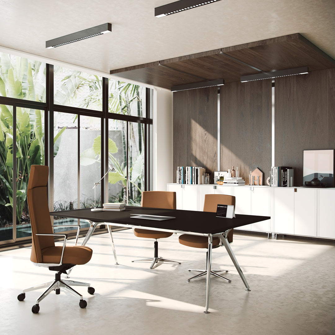 Arkitek Modern Rectangular Desk with Durable Melamine Top - Perfect for Home Office, Study, and Workspace