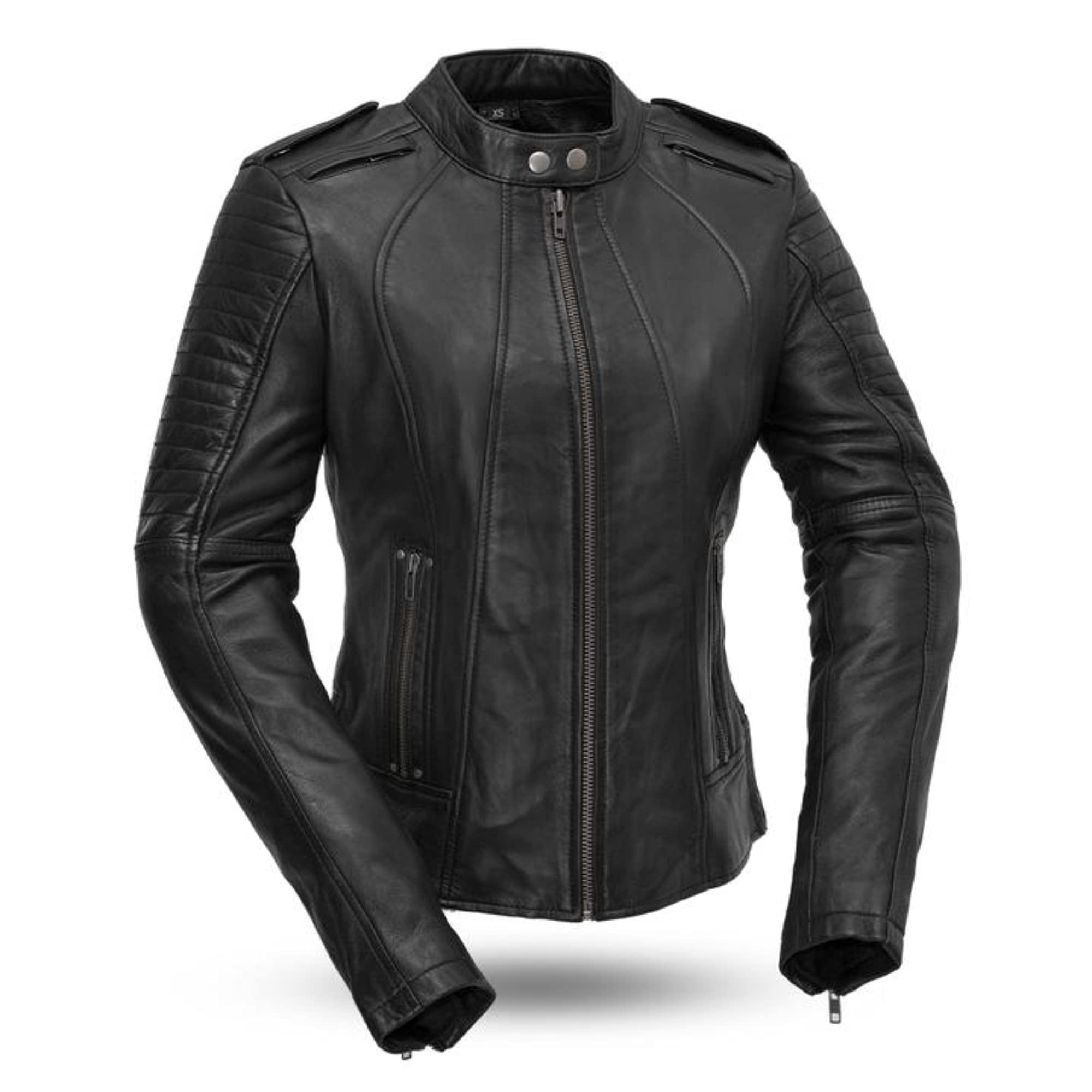 Authentic Women's Sheepskin Leather Biker Jacket - 100% Real Black Motorcycle Jacket for Casual Wear, Riding & Night Out | Stylish Fall Fashion Jacket for Everyday Use, Date Nights & Road Trips | Perfect for Motorcycle Enthusiasts, Evening Parties & Cool Weather Adventures | Ideal for Biker Girls, Club Nights, Autumn Rides & Urban Street Style