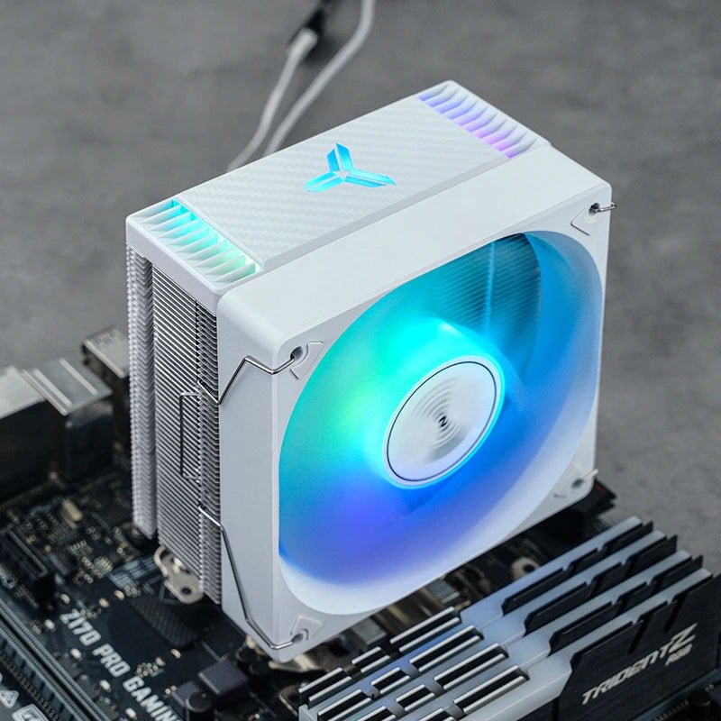 Jonsbo CR 1000 EVO ARGB LED CPU Cooler - White | High Performance PC Cooling Fan for Gaming & Workstation PCs | Perfect for Overclocking & Silent Operation