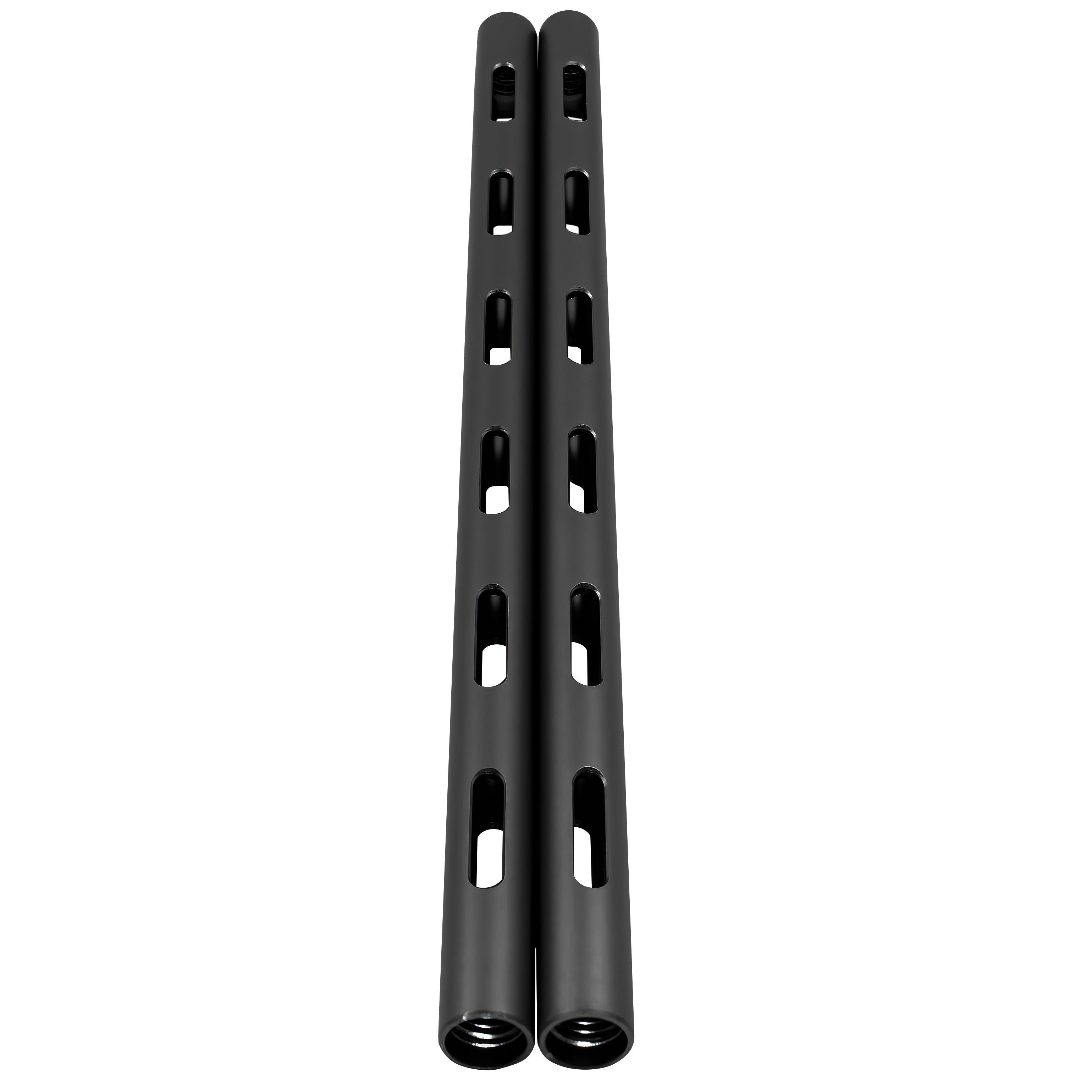Kondor Blue 12'' PPSH 15MM Threaded Black Camera Support Rods (2 Pack) - Perfect for DSLR Rigging, Cinema Camera Support & Film Production Accessories