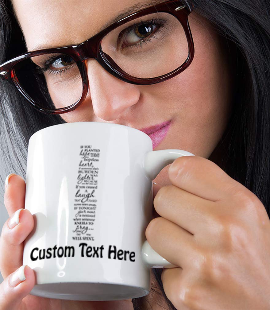 Custom 11oz Coffee Mug - Personalized Ceramic Tea Cup with 'If You Planted Hope Today' Text - Perfect for Office, Home & Gifts