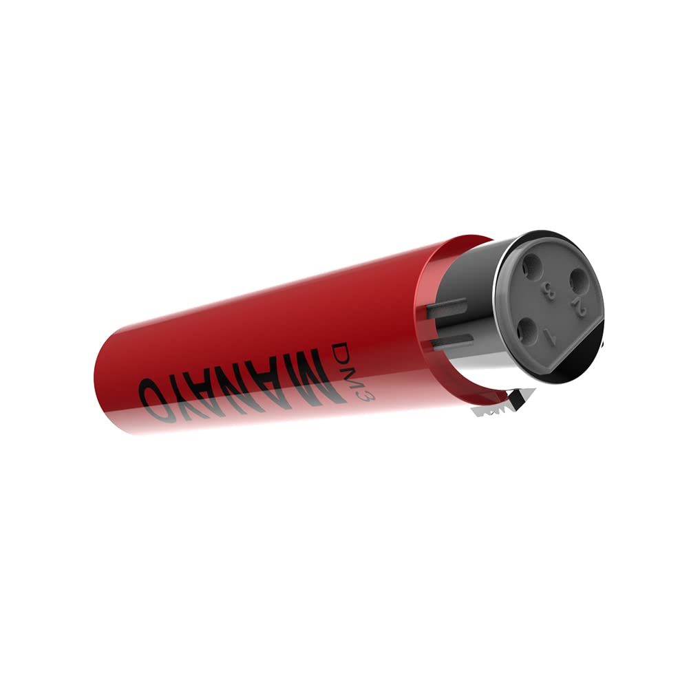 Professional In-Line Microphone Preamp for Dynamic & Passive Ribbon Mics - High Gain Boost, Studio & Live Recording (RED) - Perfect for Podcasting, Voiceovers & Music Production
