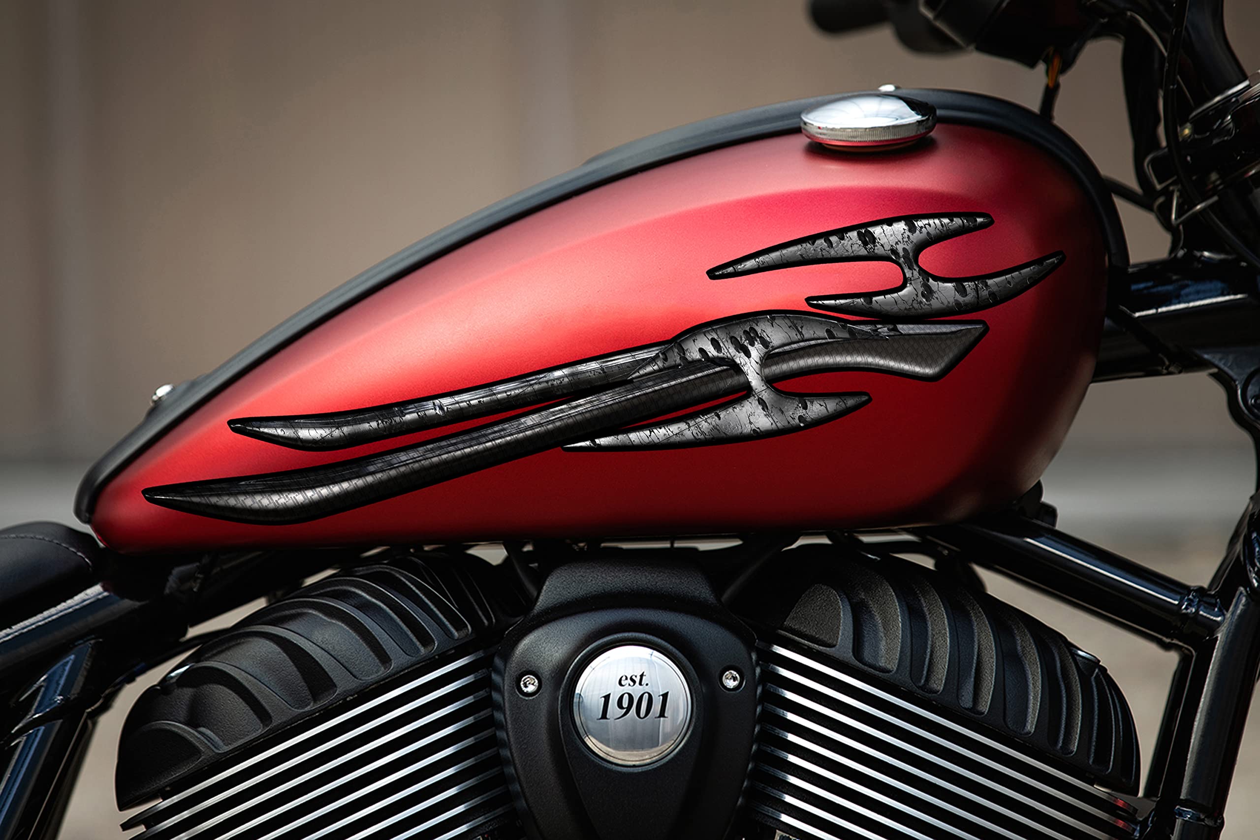 3D Tribal Vinyl Bike Wrap - Full Color Motorcycle Decals & Sport Bike Stickers (15x45) - Perfect for Customizing Motorcycles, Dirt Bikes & ATVs