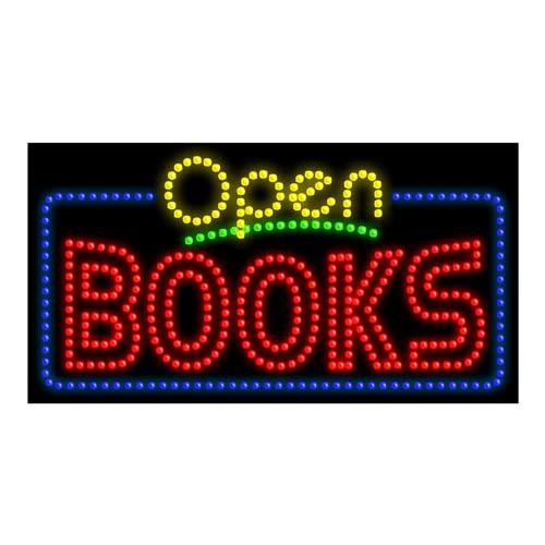 LED Dot Sign #25469 - Modern Bookshelf Decor, Night Light for Reading & Study, Perfect for Home, Office, and Library