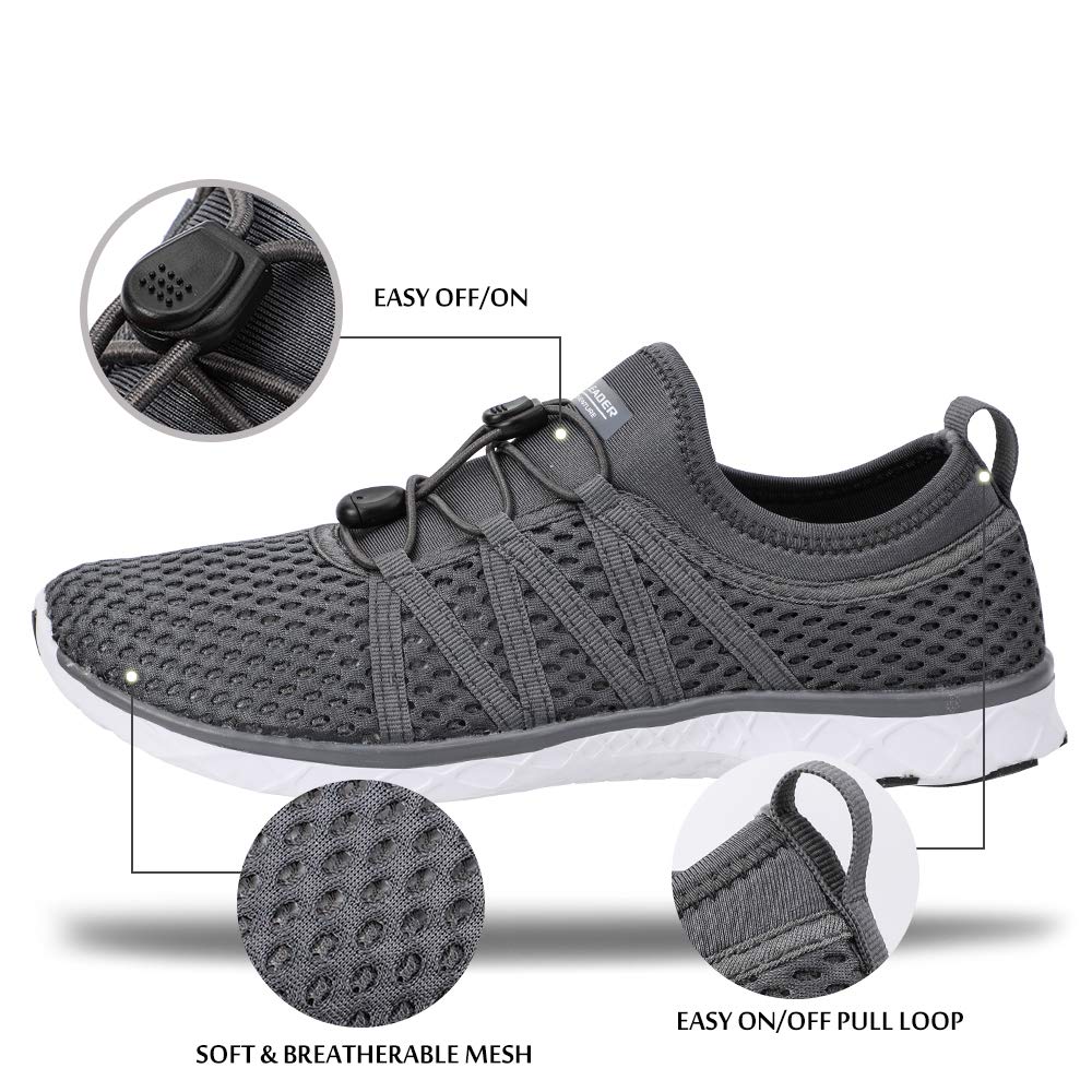 Aleader Women's Quick-Dry Mesh Slip-On Water Shoes for Beach, Pool, Yoga & Travel - Lightweight Aqua Shoes with Arch Support