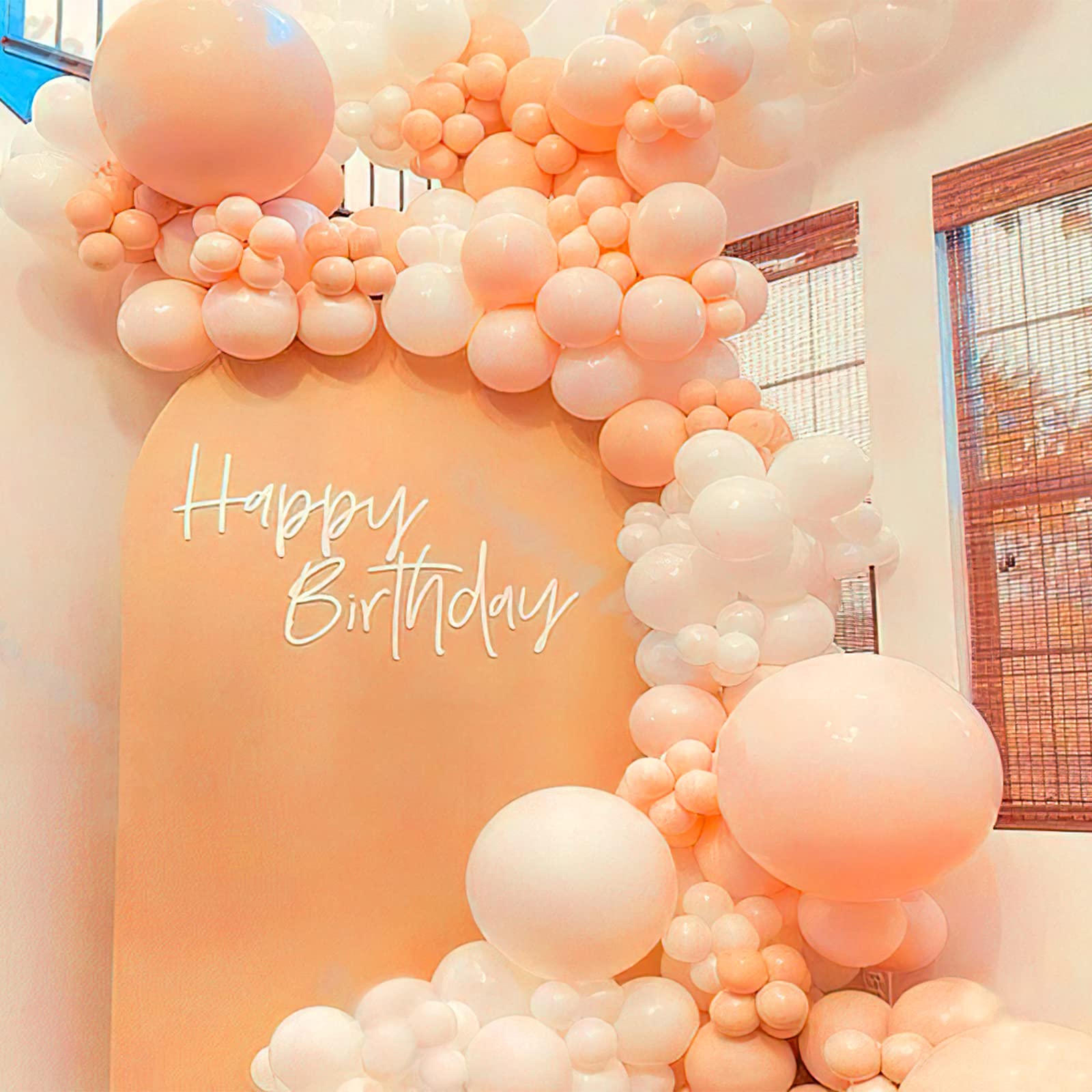 50-Pack 12 Inch Peach Pink Balloons for Party Decor - Balloon Garland, Balloon Arch, Birthday, Baby Shower Decorations | Premium Latex Balloons for Wedding, Bridal Shower, Anniversary & Graduation Parties