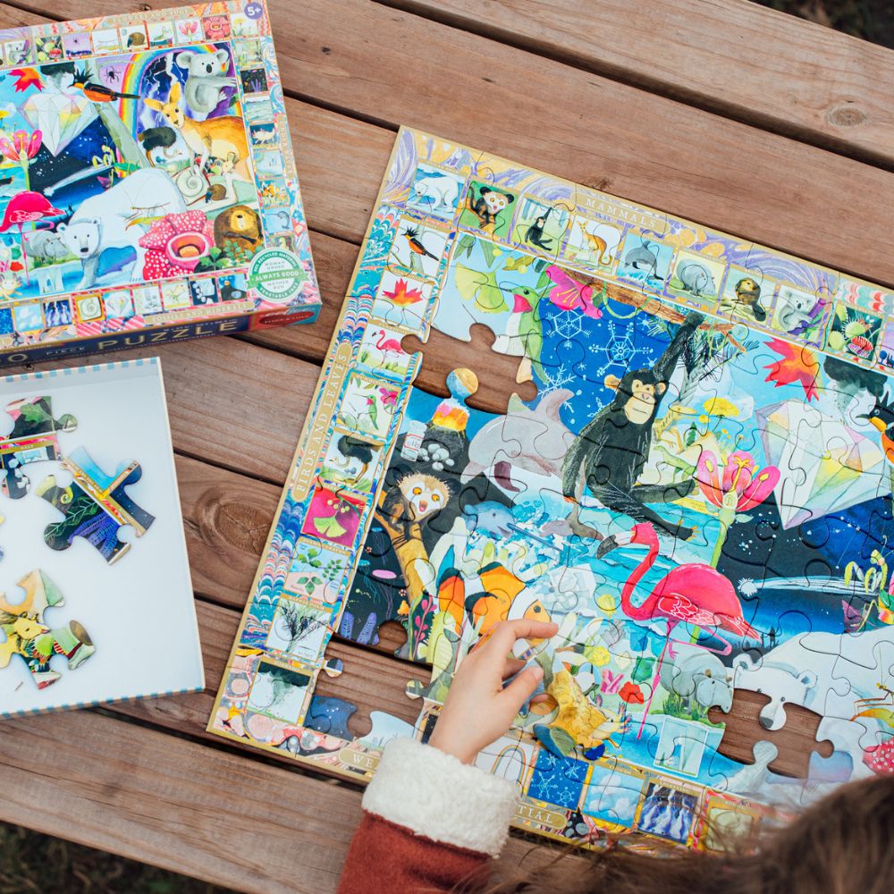 eeBoo Natural Science 100 Piece Puzzle for Kids - Educational Learning Toy for Children Ages 5+ - Perfect for Homeschooling, Classroom Activities & Family Game Night
