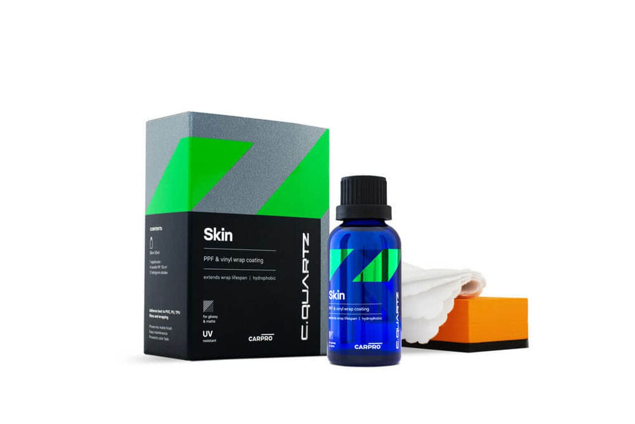 CARPRO CQUARTZ Skin PPF & Vinyl Nano-Coat - 50mL UV Protection Coating for Wrapped Vehicles, UVA/UVB Resistant Paint Protection Film Sealant - Perfect for Cars, Boats & Motorcycles Vinyl Wrap Maintenance