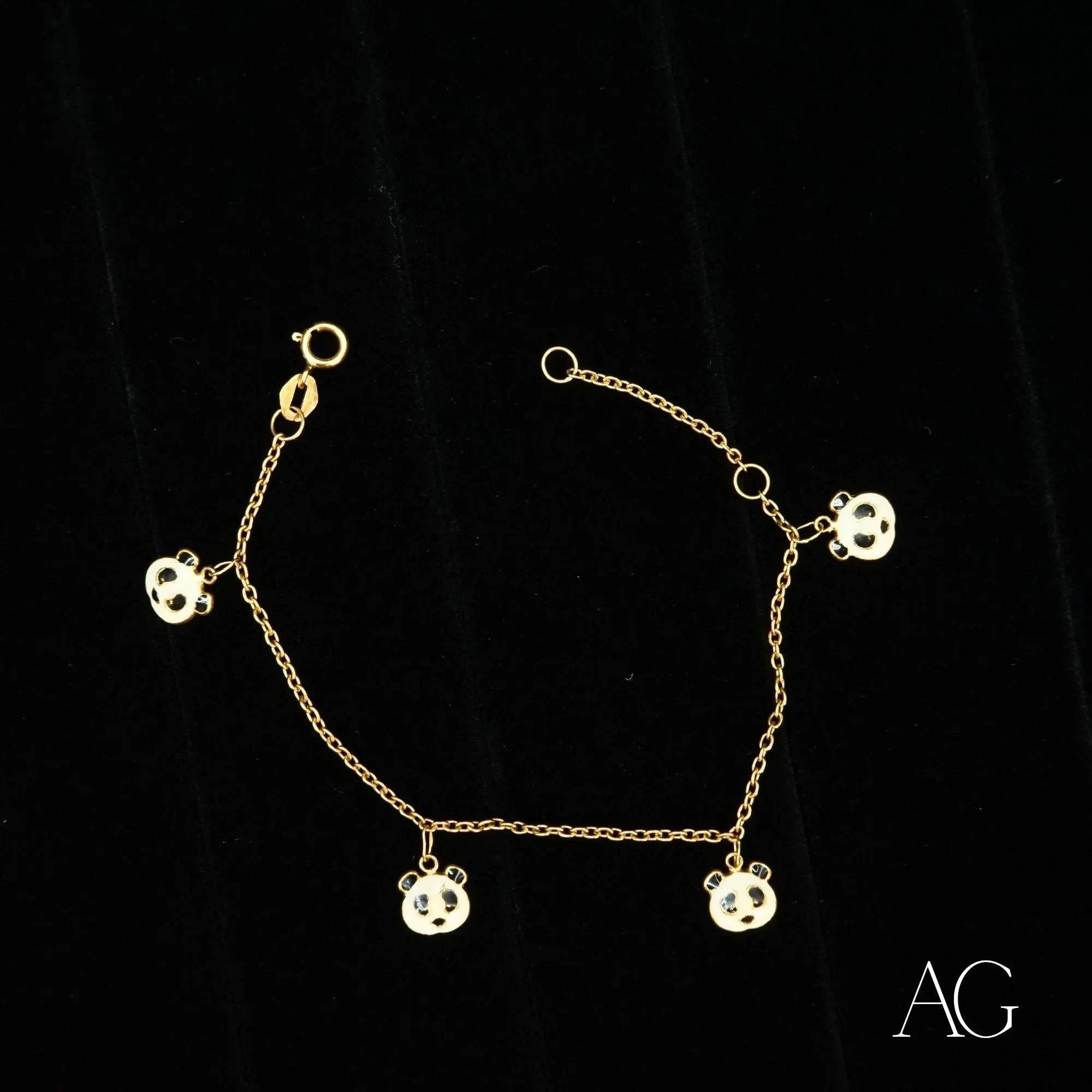 18K Gold Panda Bracelet for Women - Elegant Animal Jewelry Gift for Her - Perfect for Birthdays, Anniversaries & Special Occasions
