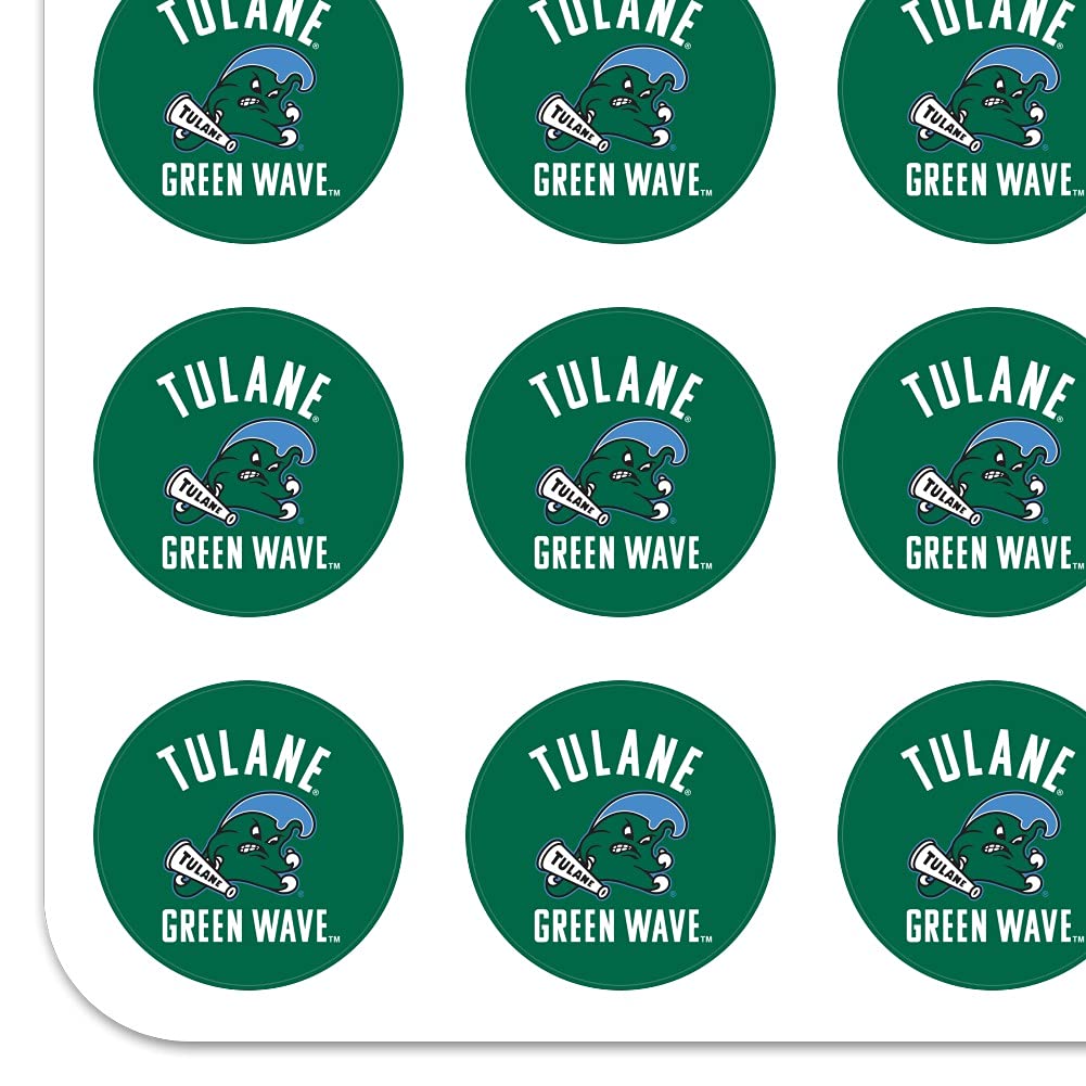Tulane University Green Wave 1 Inch Planner Stickers - Clear Scrapbooking Stickers for Bullet Journals, Calendars, DIY Crafts - Perfect for College Students, School Planning & Memory Keeping