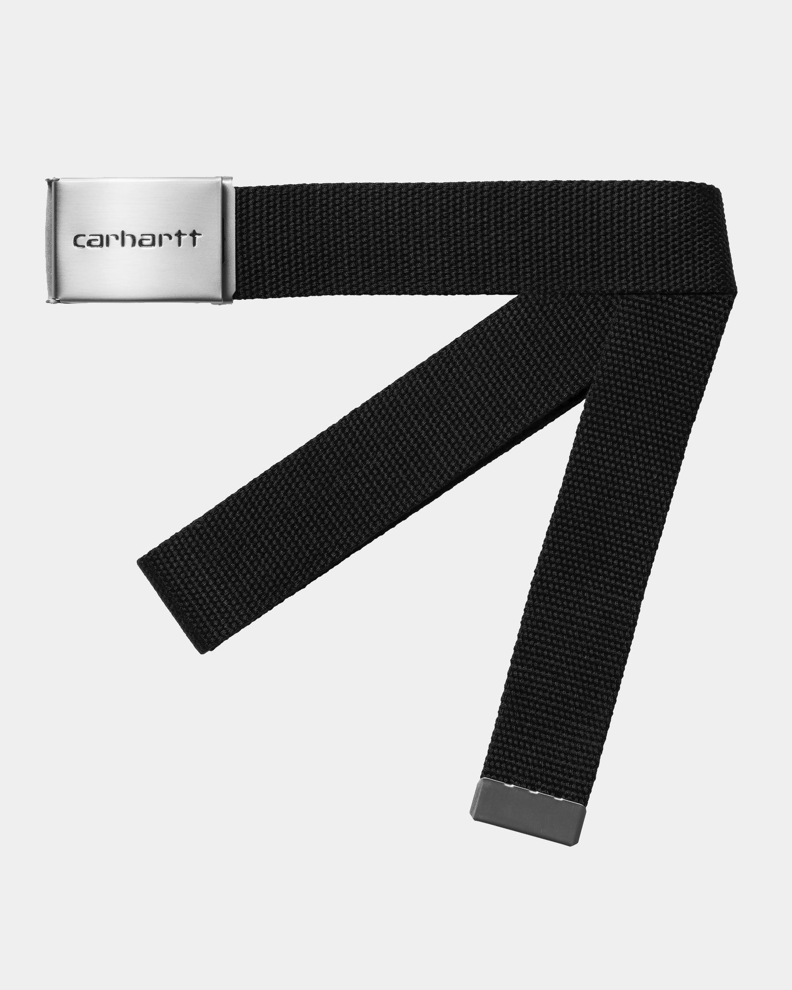 Clip Belt Chrome | Black - Stylish and Secure Waistband for Running, Workouts, and Everyday Use