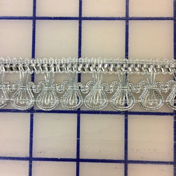 1 Inch Metallic Silver Trim - Decorative Metal Edging for DIY Crafts, Home Decor, Scrapbooking & Gift Wrapping - Perfect for Adding Shine to Projects
