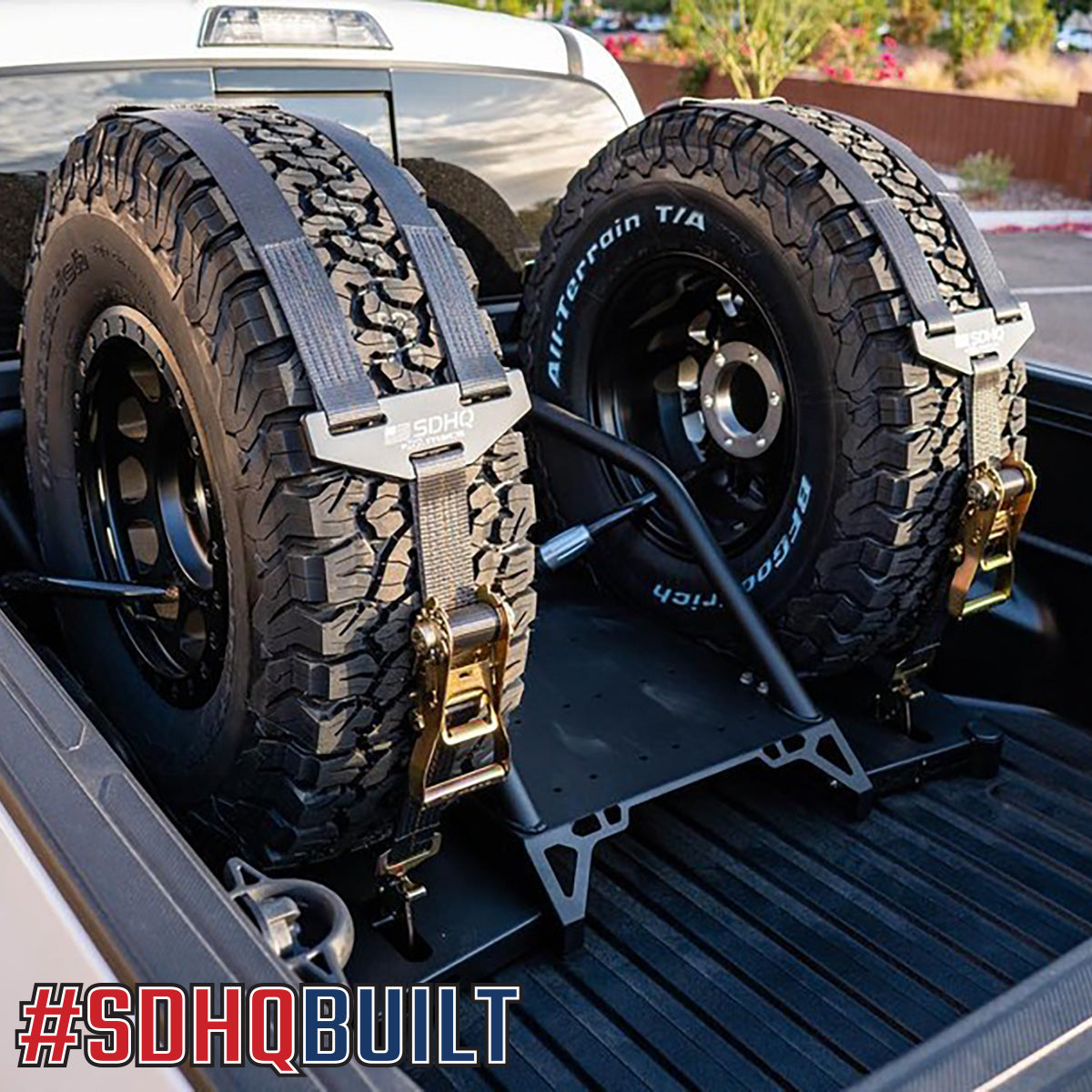 2005-2023 Toyota Tacoma SDHQ Built-In Bed Chase Rack - Heavy Duty Off-Road Truck Accessory for Overlanding & Adventure Gear Storage