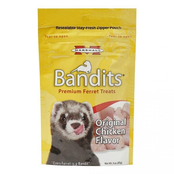 Premium Ferret Treats - Marshall Bandits Chicken Flavor | Healthy Snacks for Ferrets | Perfect for Training & Bonding with Your Pet