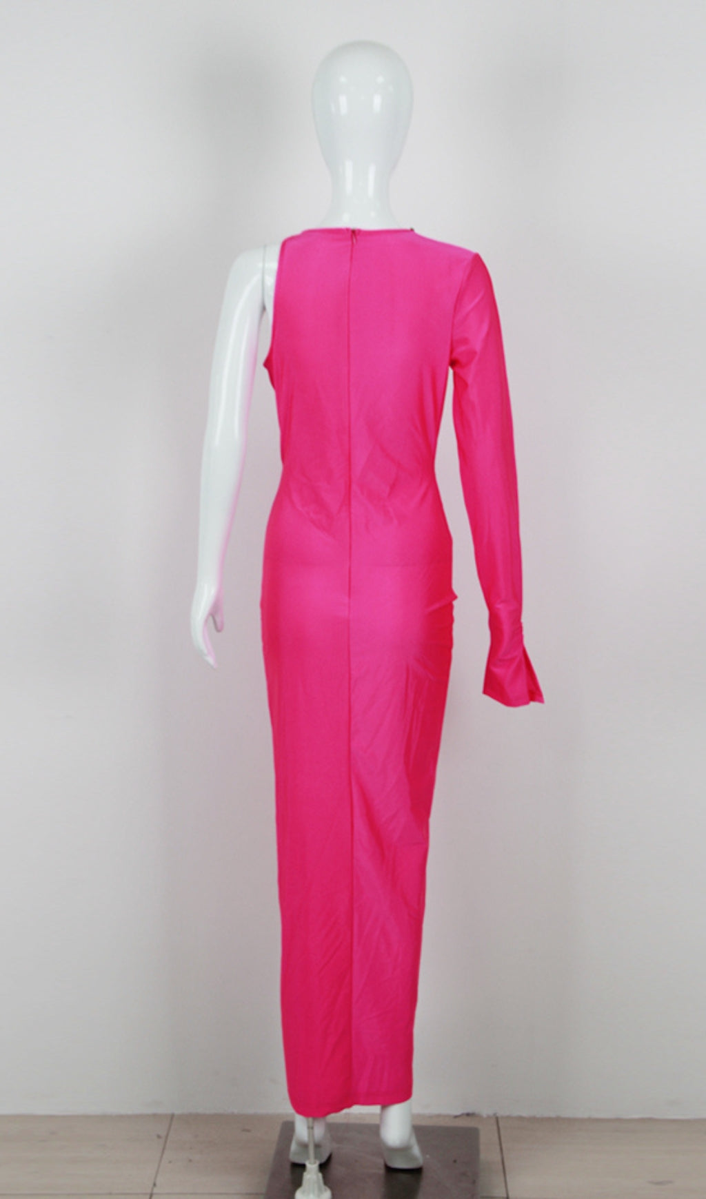 Elegant Crystal Flower Cutout Ruched Dress for Women - Perfect for Weddings, Parties & Special Occasions