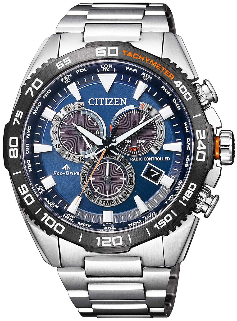 CITIZEN PROMASTER LAND Eco-Drive Direct Flight Men's Watch CB5034-82L - Japanese Domestic Model (JDM) for Outdoor Adventures, Hiking & Travel