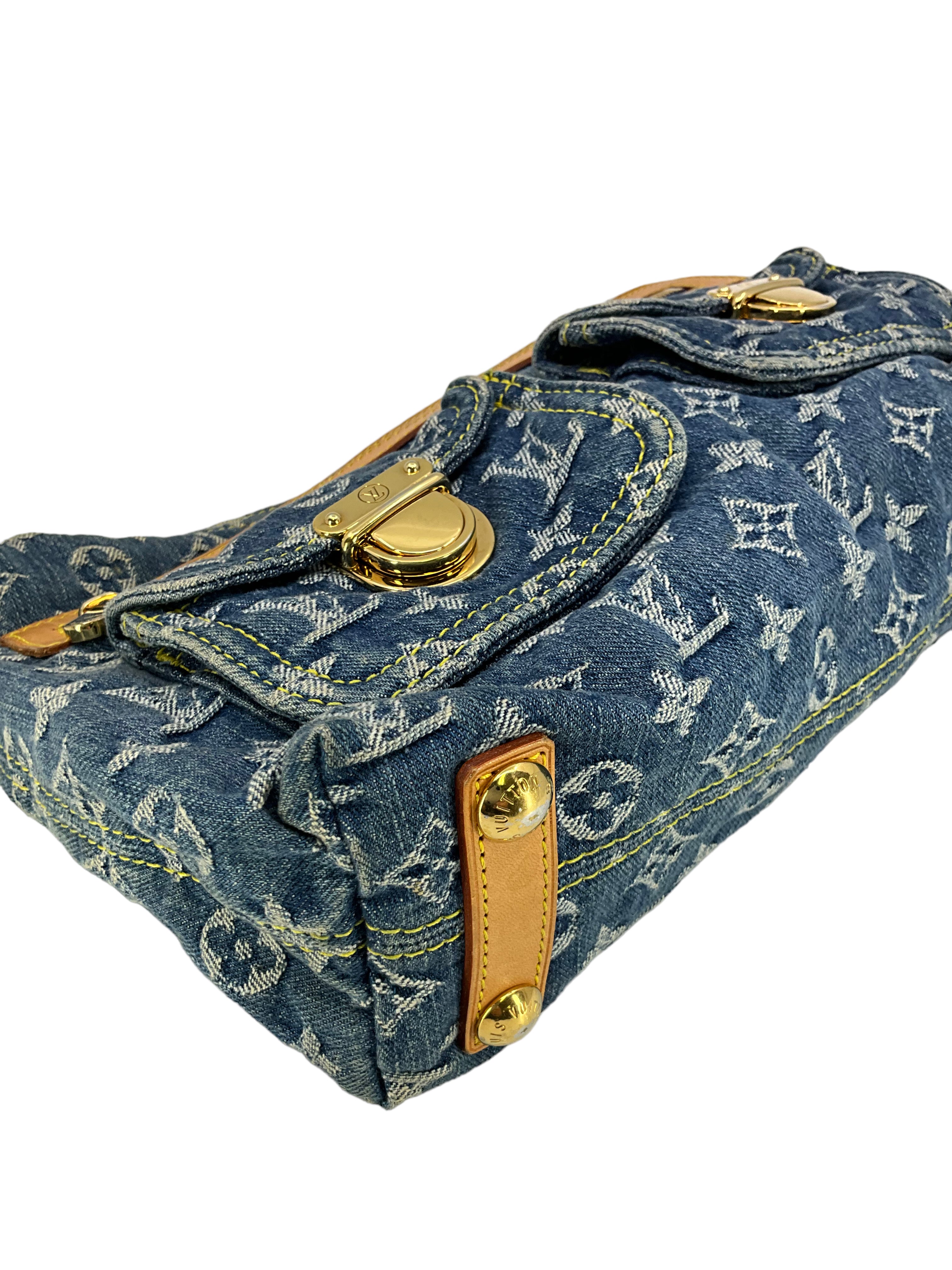 Louis Vuitton Monogram Denim Baggy PM Blue Crossbody Bag - Stylish Designer Handbag for Women, Perfect for Casual Outings & Travel Accessories