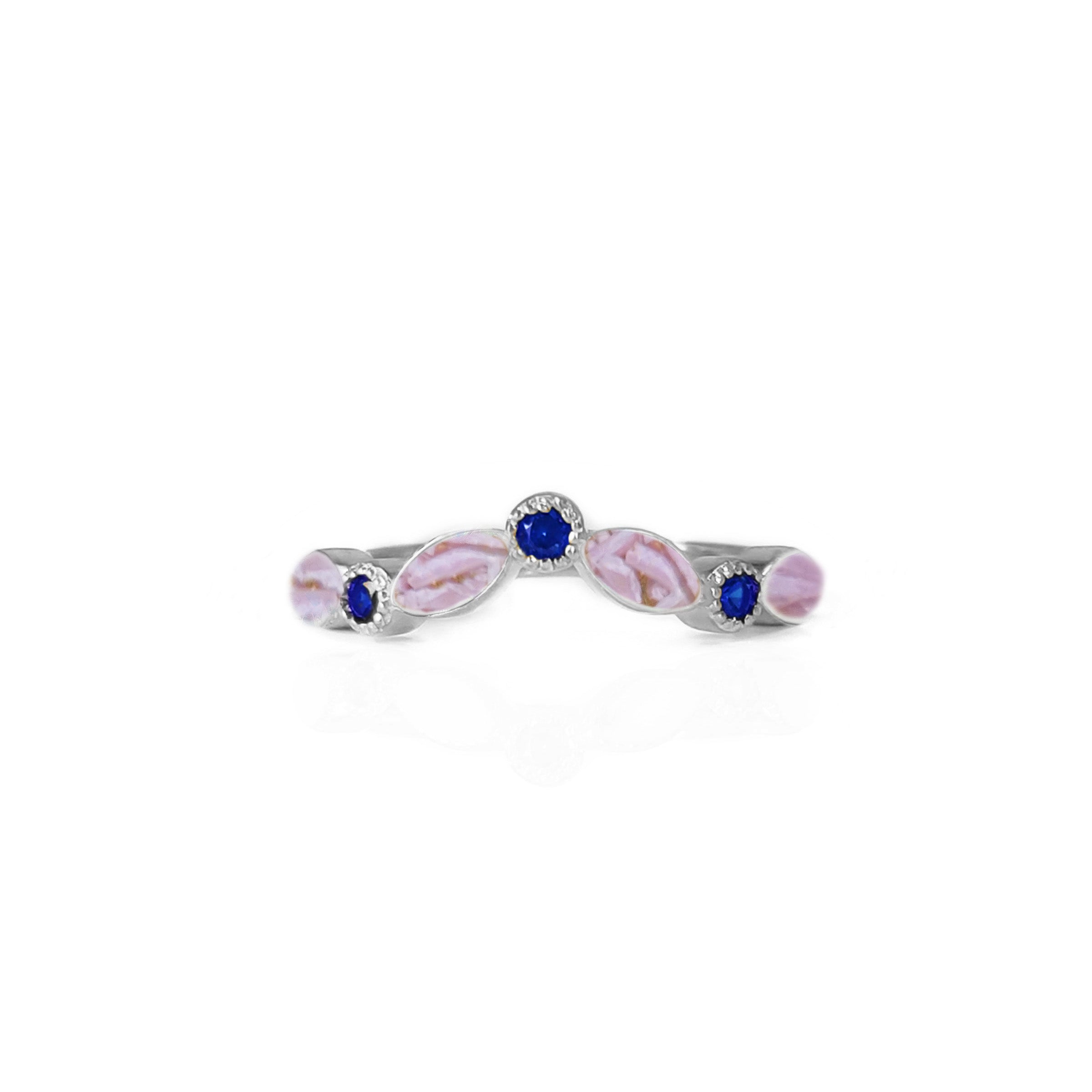 Celestial Embrace Birthstone Pregnancy Test Cap Ring - Elegant Keepsake for Baby Announcements & Gender Reveals | Perfect Gift for Expecting Moms