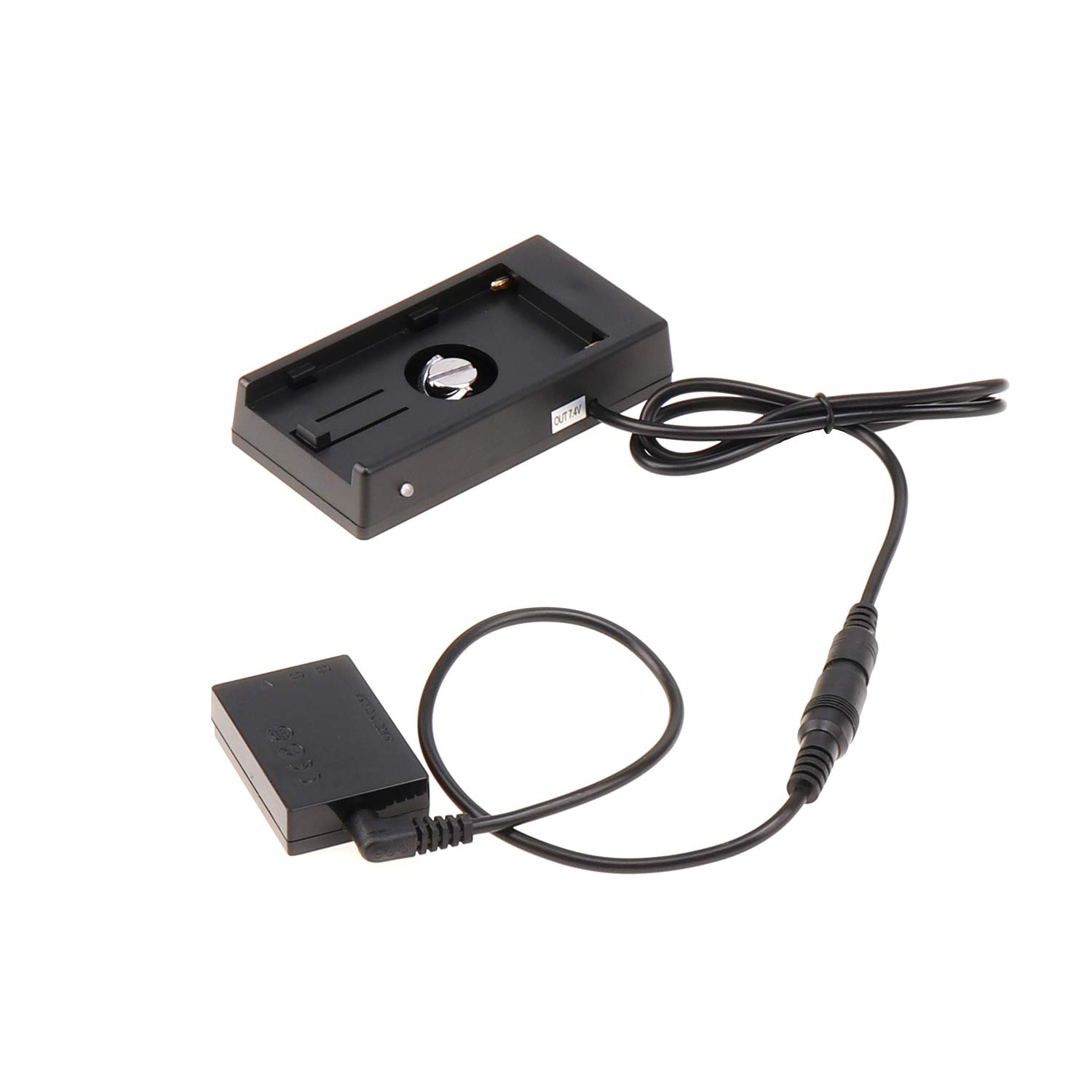 Canon EOS M Series LP-E12 Dummy Battery Adapter with NP-F970 Plate & Hot Shoe Mount - Compatible with EOS M, M2, M10, M50, M100, M200 DSLR Cameras - Perfect for Continuous Shooting, Vlogging & Studio Photography