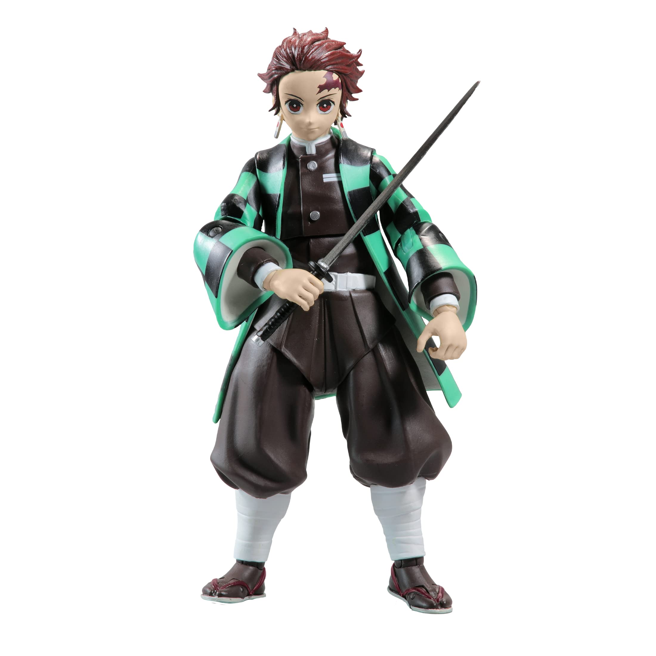 McFarlane Toys Demon Slayer 7-Inch Action Figure Wave 1 - Tanjiro Kamado Collectible Anime Figure for Display & Cosplay Play