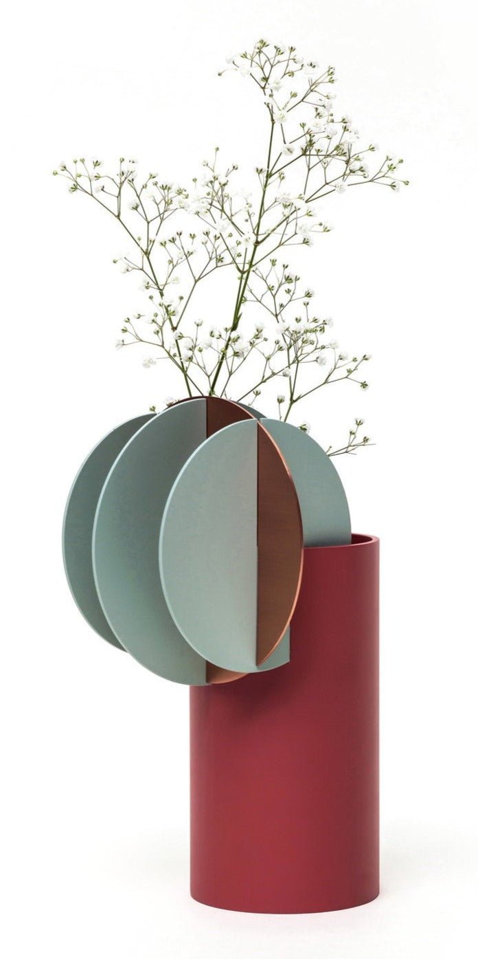 Noom Delaunay Vase CS1 - Modern Ceramic Home Decor for Living Room, Dining Table & Office Desk | Elegant Flower Arrangement Centerpiece