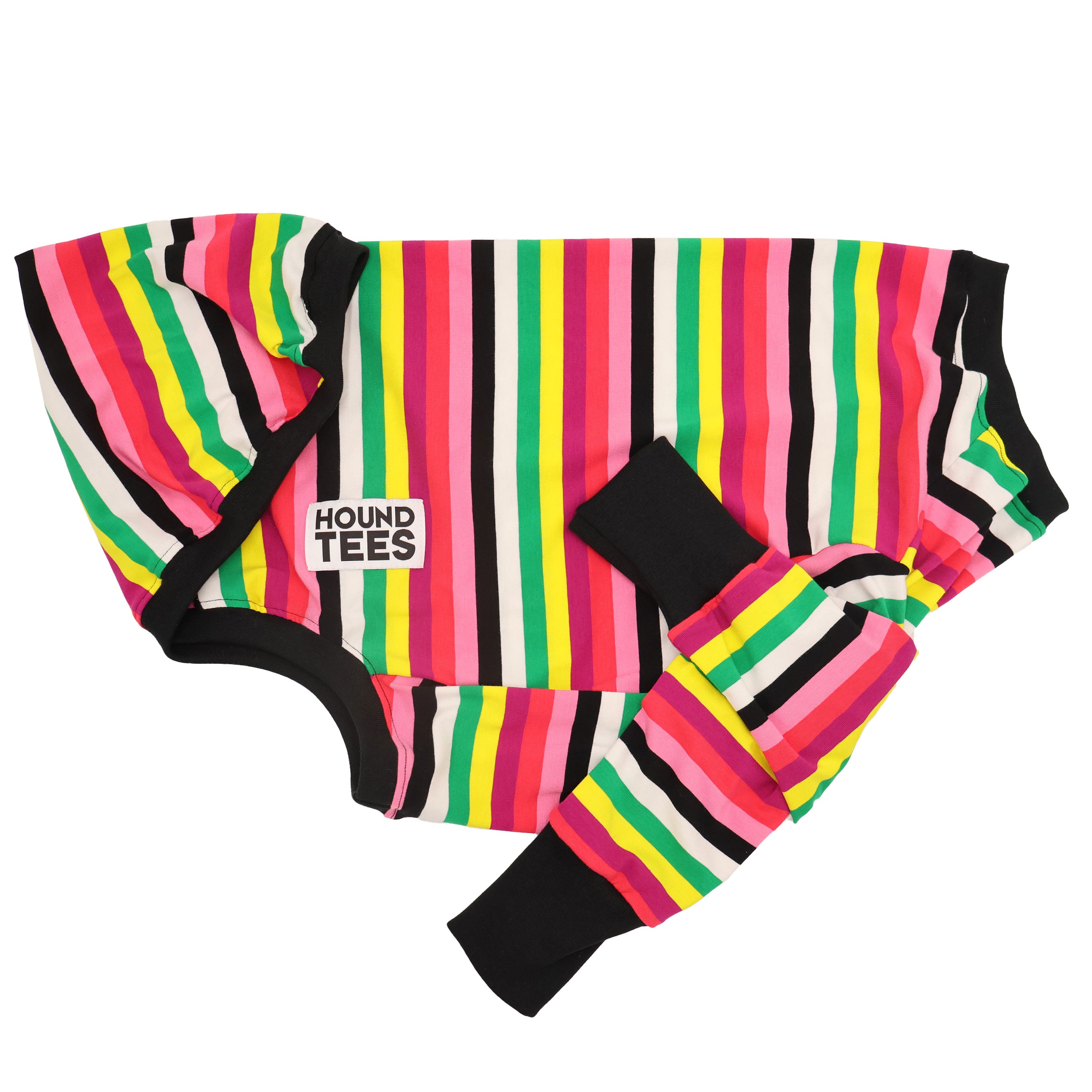 Licorice Allsorts Greyhound Long Sleeve T-Shirt - Cute Dog Lover Apparel for Casual Wear & Gift Giving