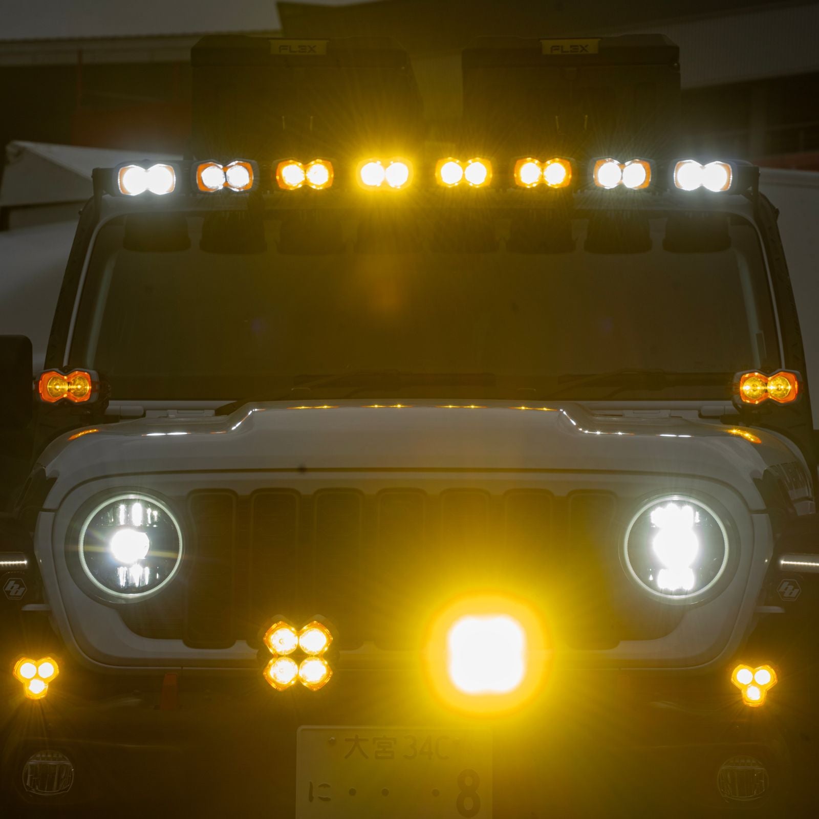 HALO Series 4.5 Inch LED Pod Lights with Light Bar - Off-Road, Truck, Jeep, ATV & UTV Lighting for Night Driving & Adventure