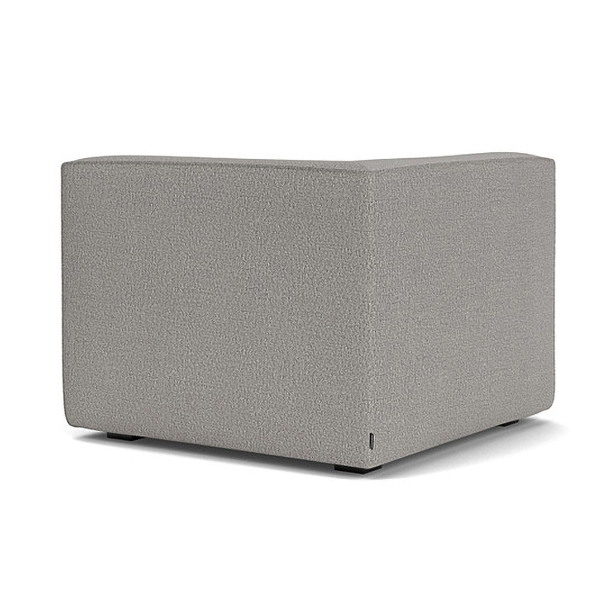 Dane Boucle 1-Seater Left Corner Modular Sofa - Modern Accent Chair for Small Spaces, Living Room, Apartment & Office - Soft Fabric Upholstery with Sturdy Frame