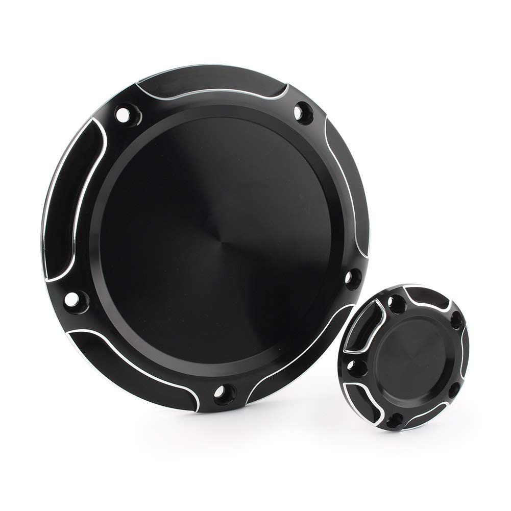Harley Davidson Motor CNC Cut Derby Timing Timer Cover for Softail FLST FXST & Electra Glide - High Precision CNC Machined Billet Aluminum - Perfect for Custom Bike Builds & Engine Upgrades