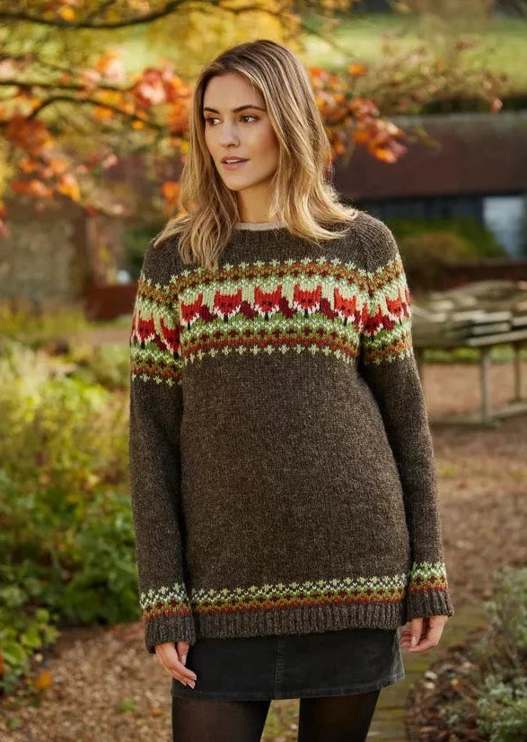 Premium Fox Wool Sweater for Women - Soft & Warm Winter Knitwear - Cozy Pullover for Casual Outfits & Outdoor Activities