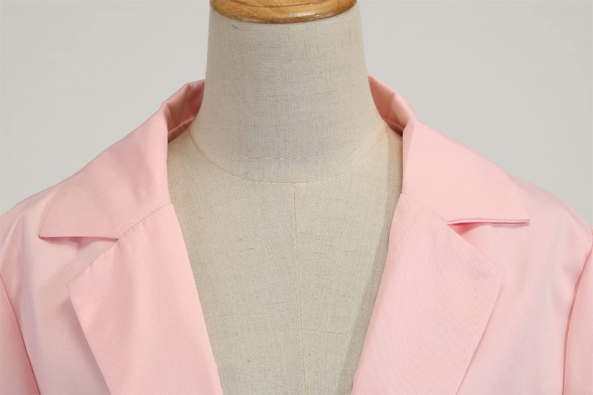 Andongnywell Women's Casual Blazer - Long Sleeve Work Jacket with Pockets (Khaki) for Office & Outwear