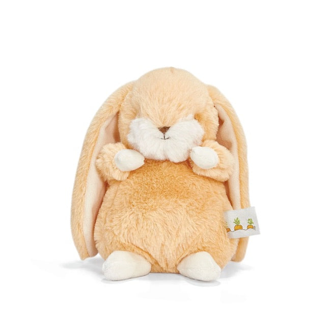 Bunnies By The Bay Tiny Nibble Plush Toy - Soft Apricot Bunny Stuffed Animal for Kids | Perfect for Cuddling, Gifts, and Nursery Decor
