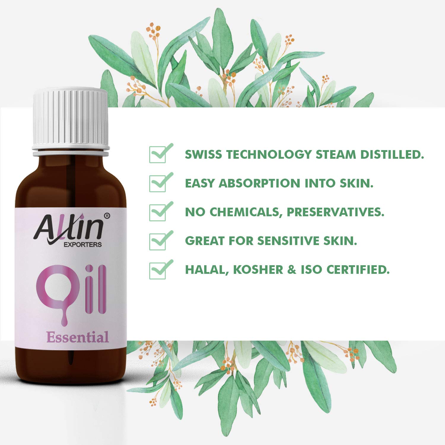 Pure Natural Undiluted Cypress Essential Oil 15ml - 100% Therapeutic Grade for Skincare, Haircare & Aromatherapy | Stress Relief, Massage Oil & Diffuser Blends