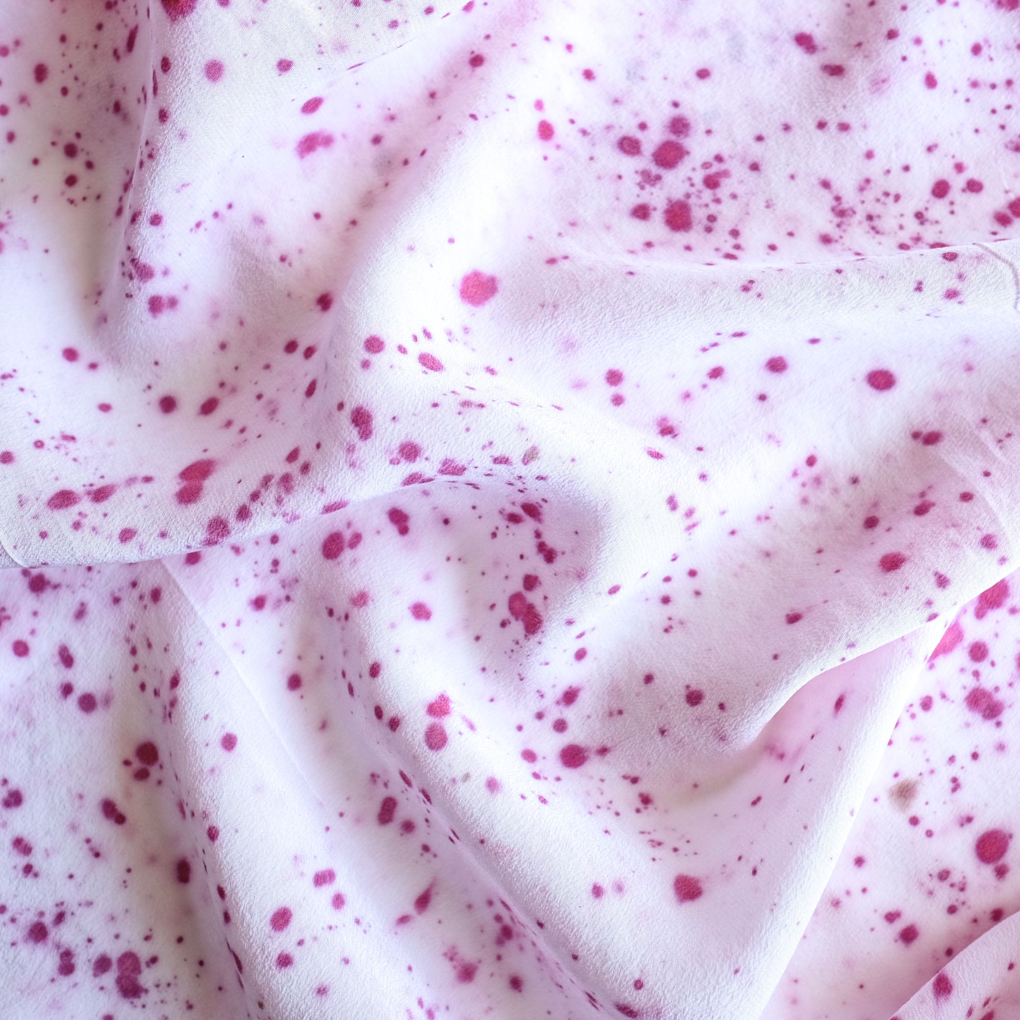 Stonewashed Silk Crepe de Chine - Cochineal