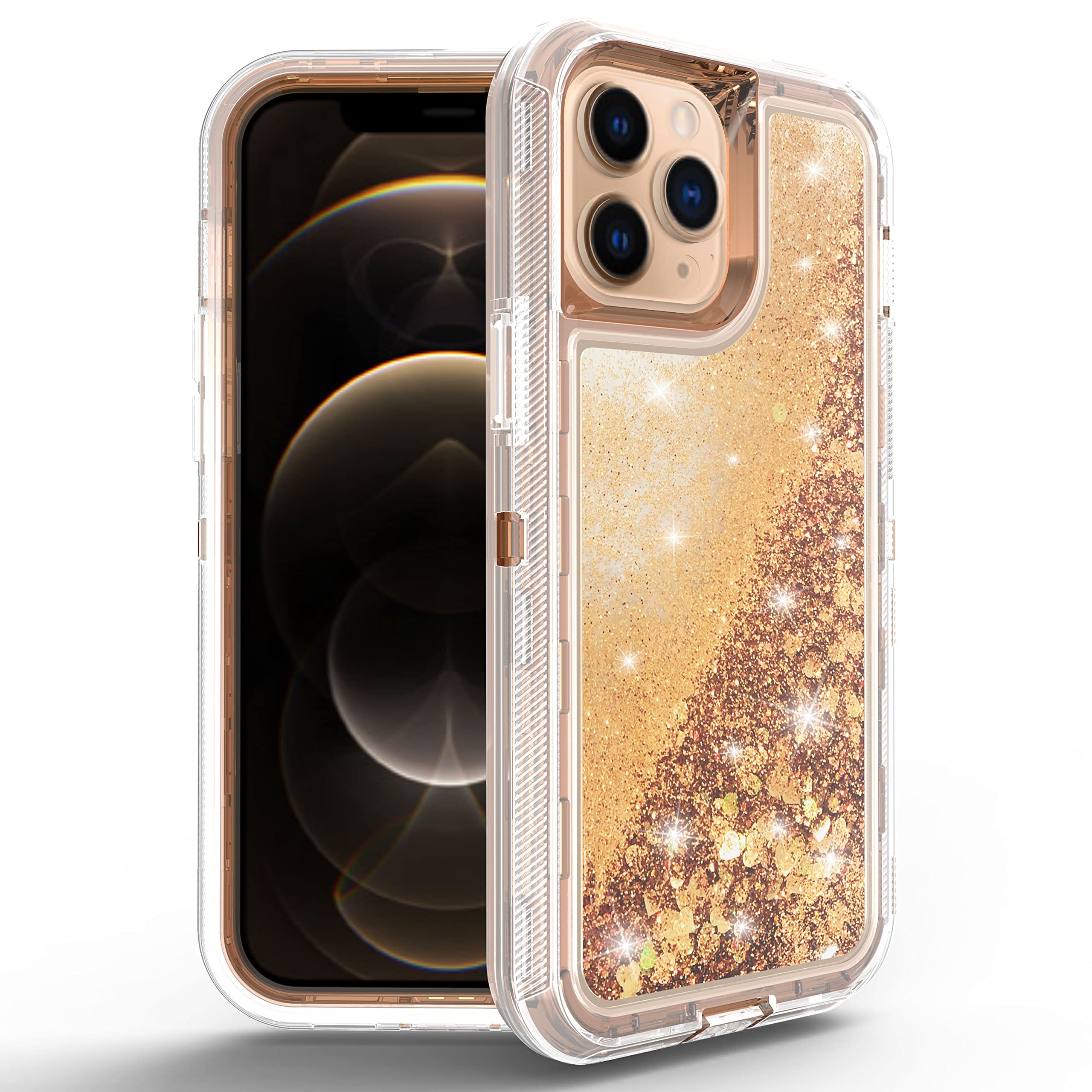 Premium Shockproof Hybrid Quicksand Glitter Case for iPhone 13 Pro Max 6.7