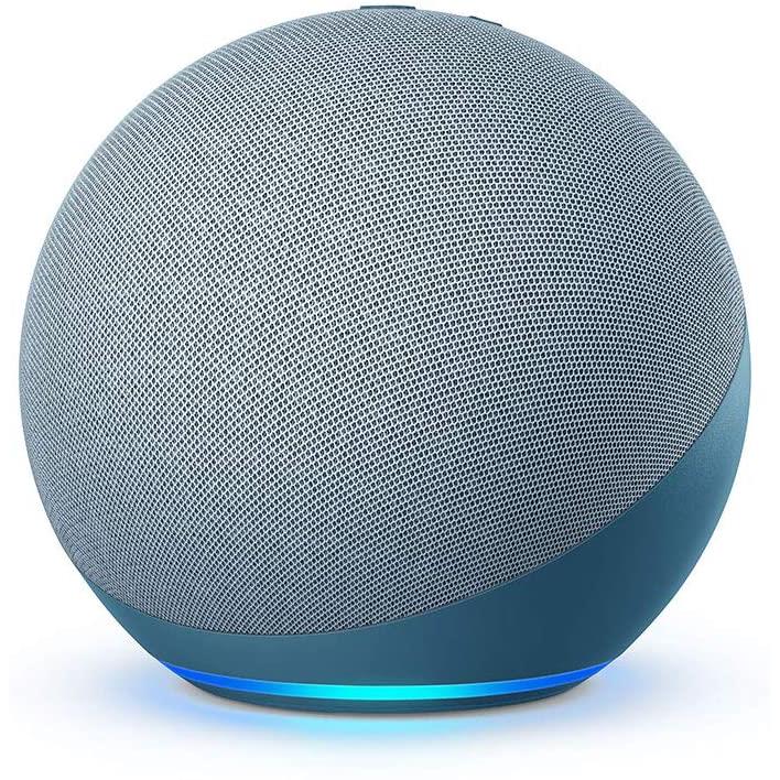 Amazon Echo (4th Generation) Smart Speaker with Alexa - Twilight Blue | Voice Control, Music Streaming, Smart Home Hub | Perfect for Kitchen, Living Room & Bedroom