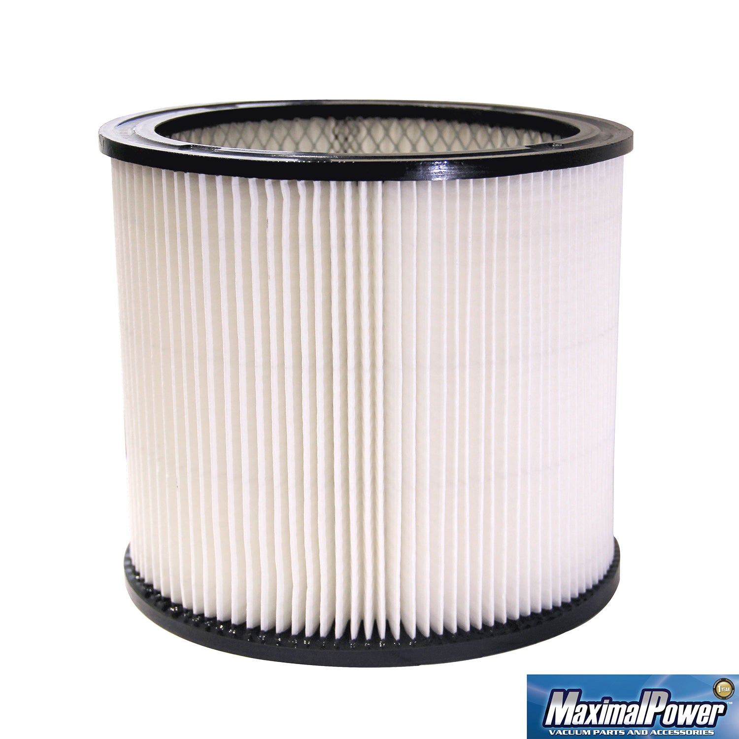 MaximalPower™ Replacement Shop Vac Cartridge Filter - Reusable Dust Filter for 5 Gallon Wet/Dry Vacuums | Compatible with Most Brands | Includes Dusting Brush | Ideal for Woodworking, Construction & Home Cleaning